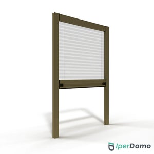 Zanzariera A Rullo Fai Da Te - Kit Verticale Riducibile, 120x150 Cm, Colore Marrone, Con Montaggio Facilitato - Foto 10