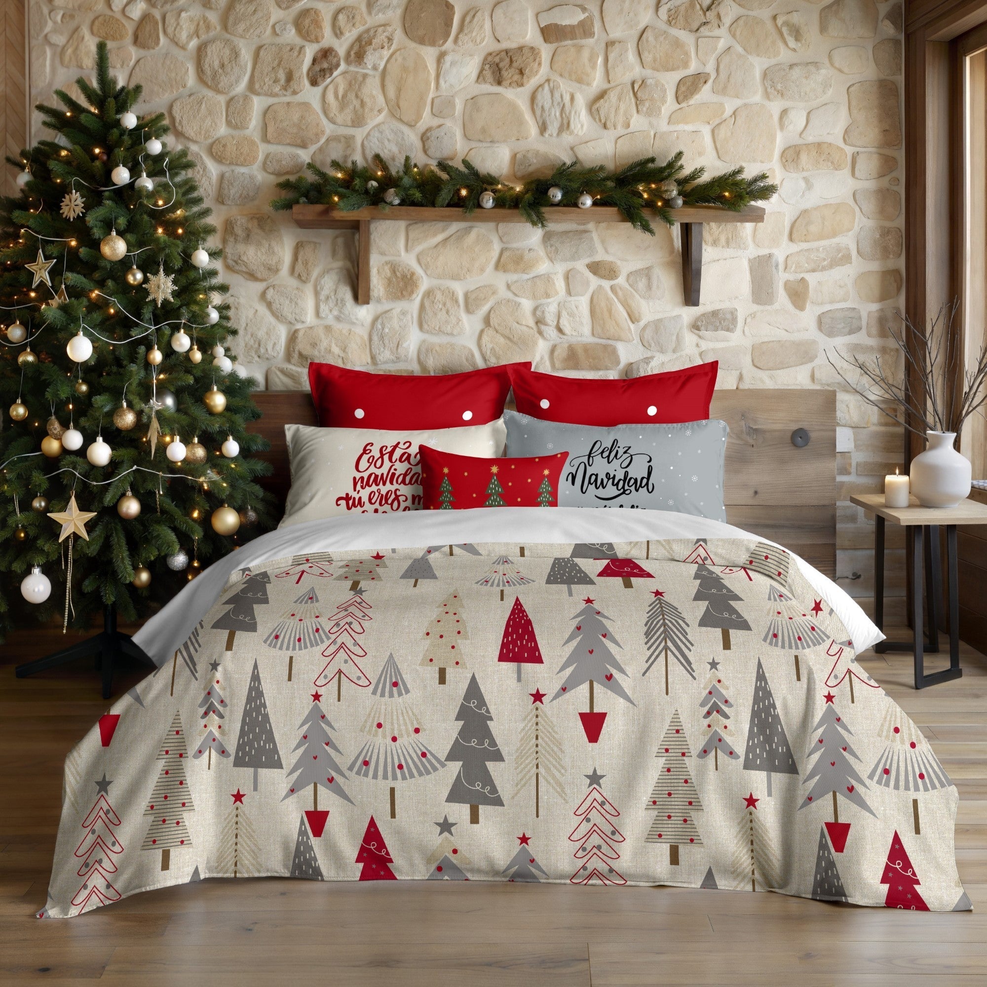 Copripiumino con bottoni a pressione Laponia 6 260x240 cm - 2