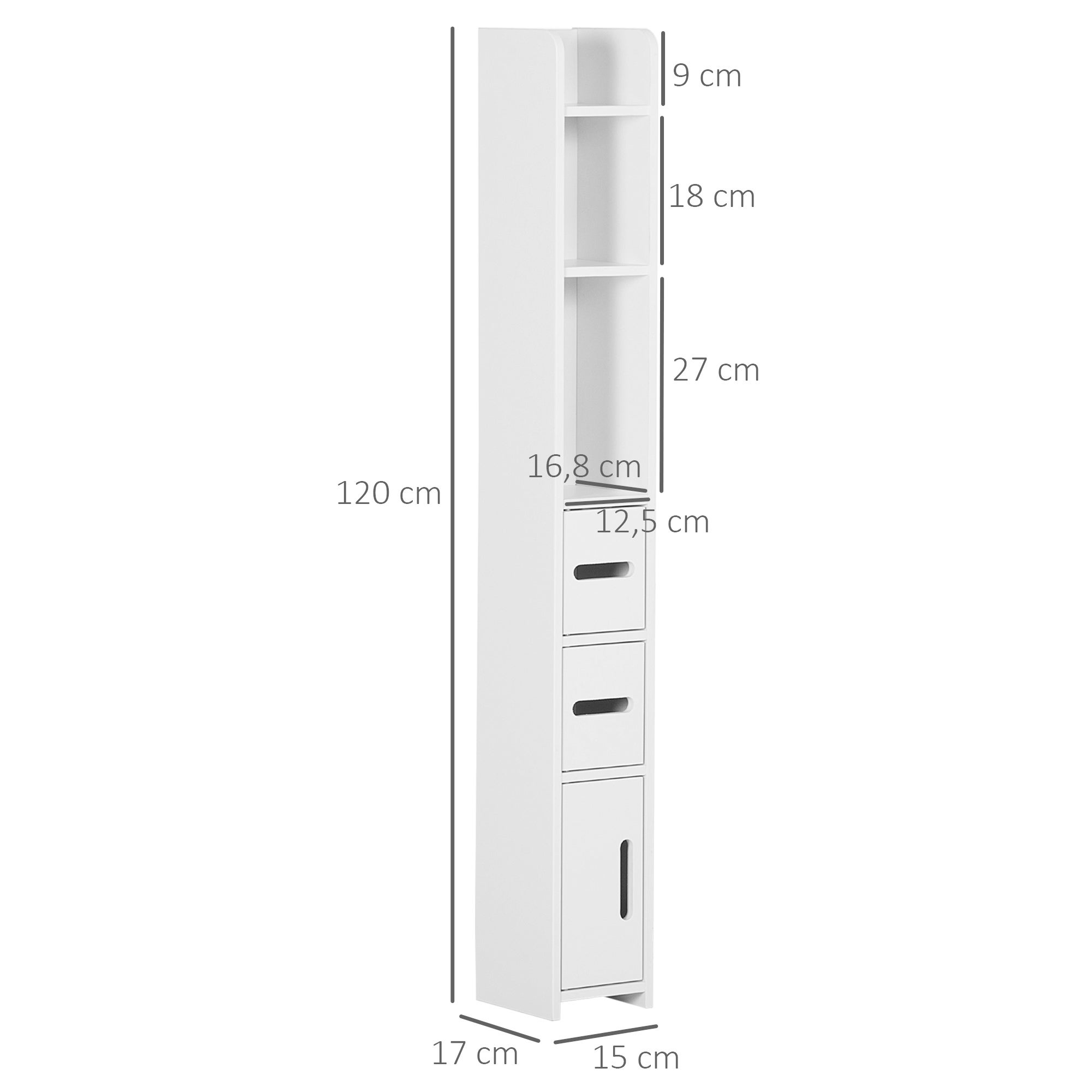 Meuble colonne de salle de bain Bois kleankin - 3
