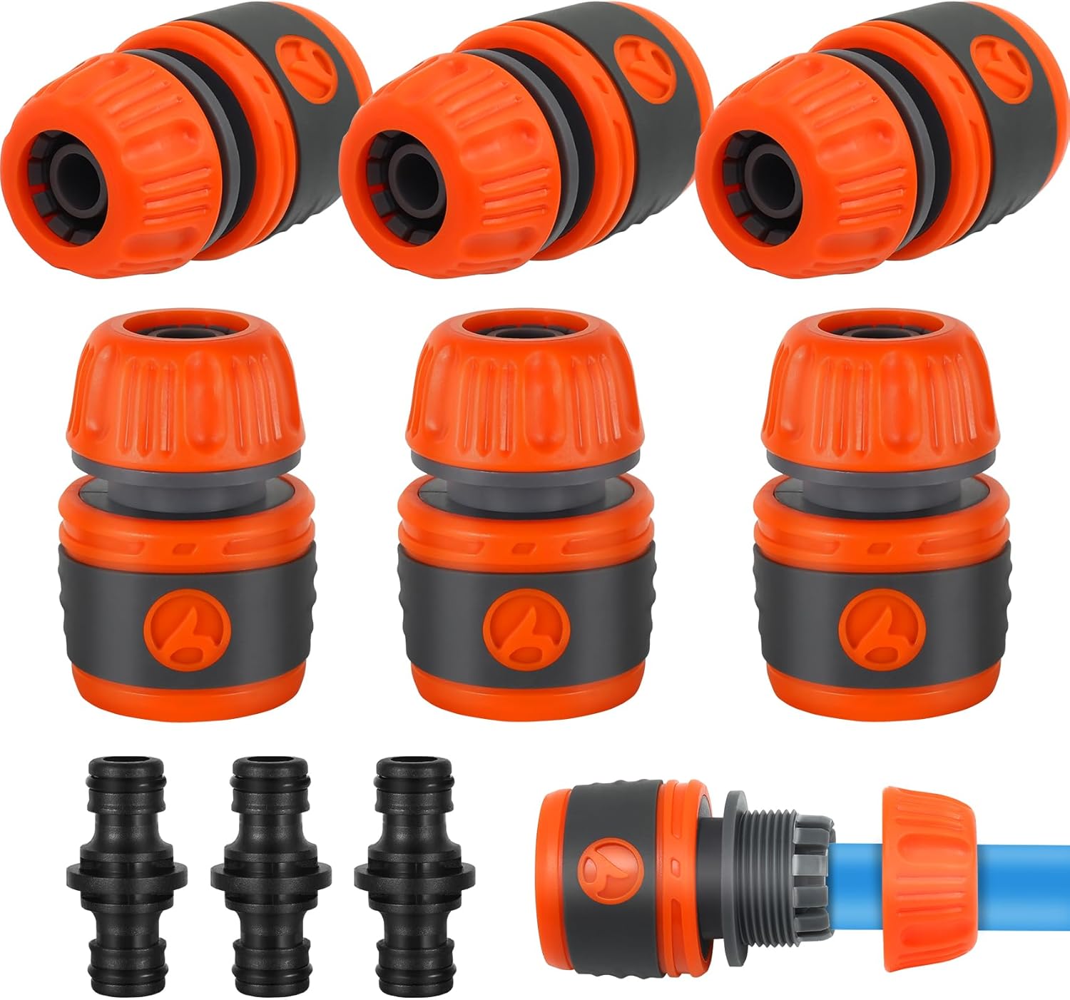 9-częściowy zestaw przyłączeniowy do węża ogrodowego – niezbędne akcesoria do ogrodów przydomowych