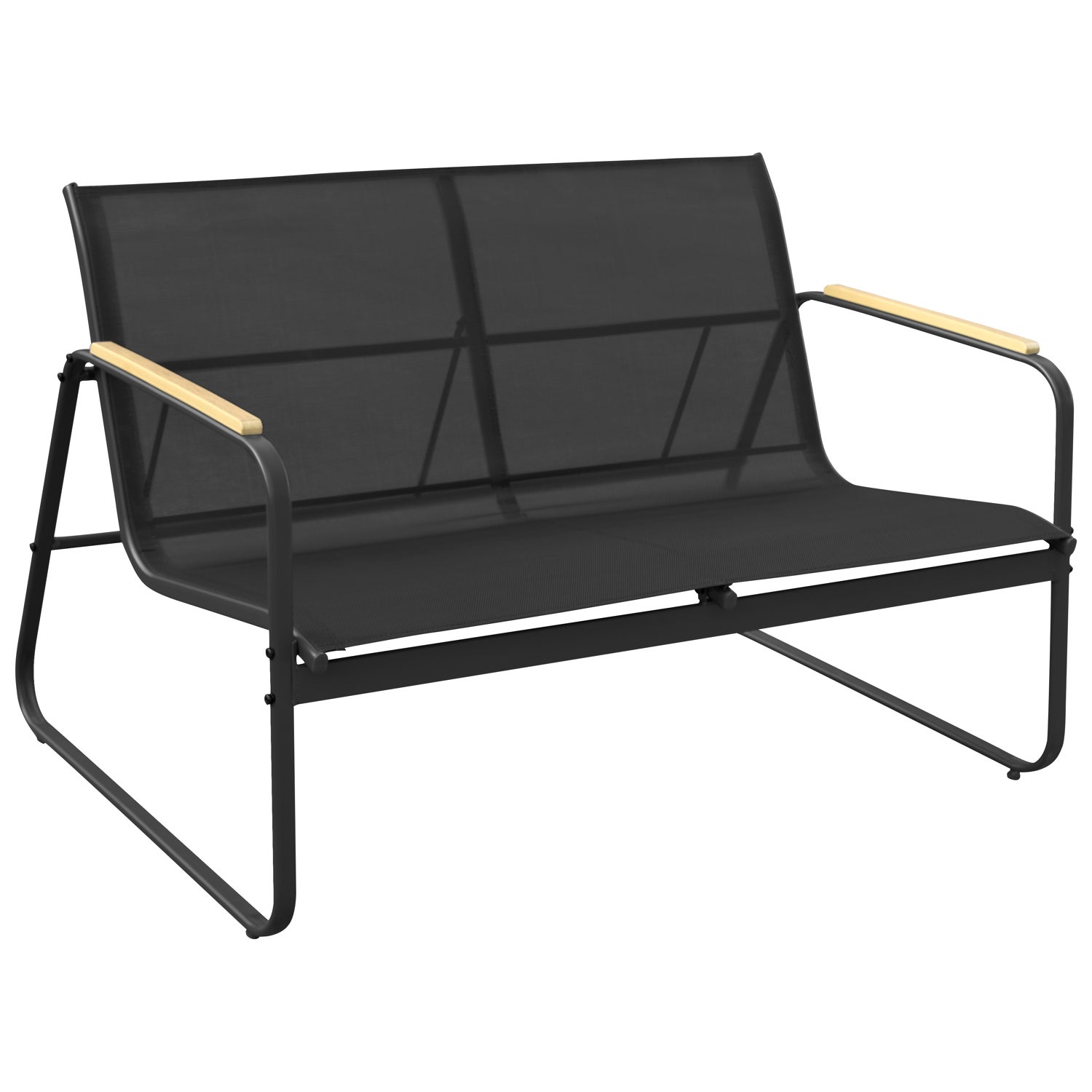 Set di mobili da giardino in alluminio 4 posti antracite TENERIFE - 4