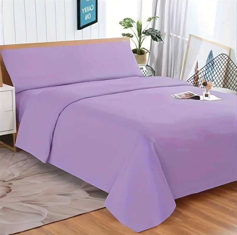 Parure de draps extra doux trois pièces, 90 x 200 cm (violet — free download
