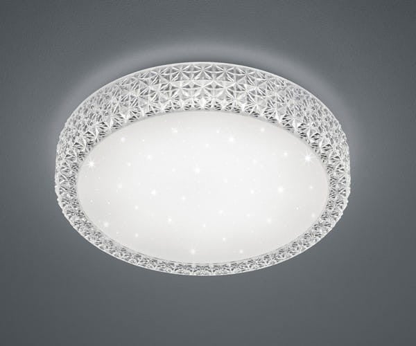 Plafon Pegasus okrągły biały LED 27W 2700K-6000K 2700 lm wym: 11 x 60 cm IP20 kryształ RL