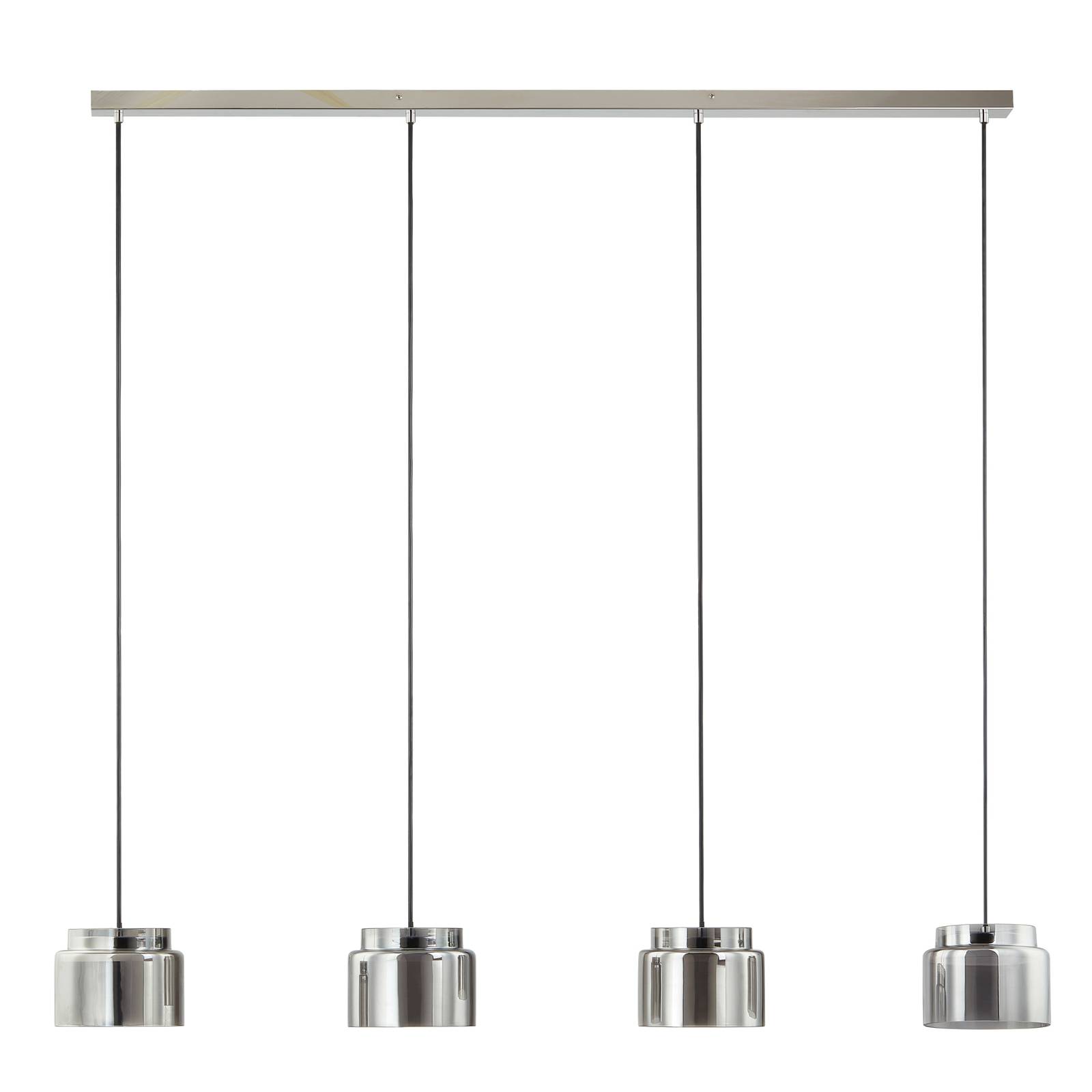 Plafonnier LED Hofstein Gris Et Blanc – Lustre Moderne Pour Séjour, Chambre, Couloir