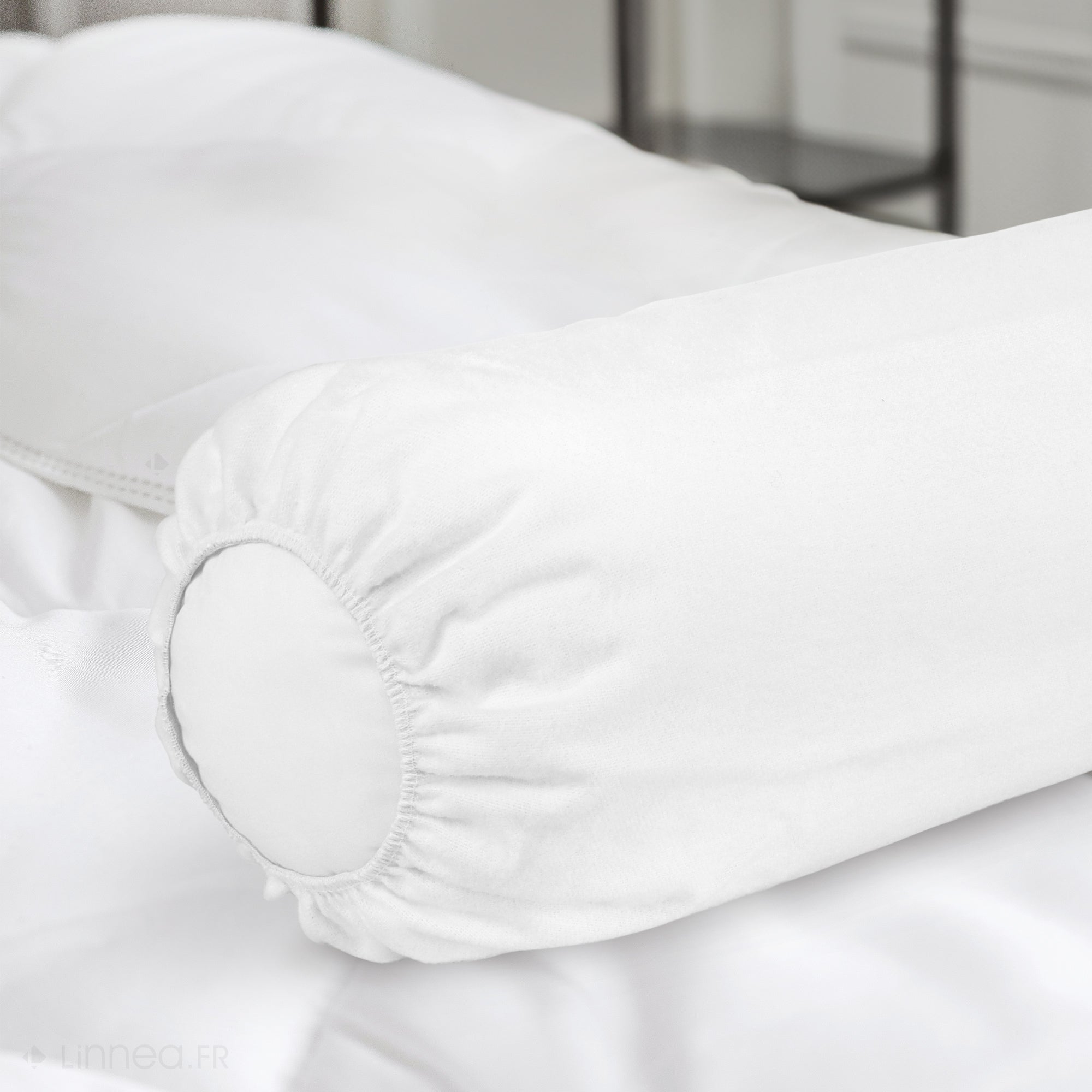 Housse de Protection de traversin imperméable 160 cm ANTONY Blanc - 3