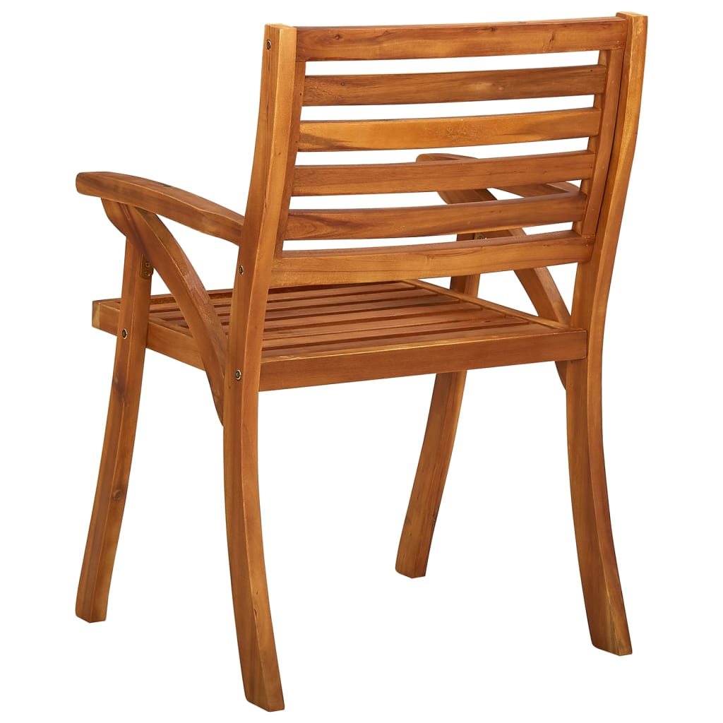 Chaises de jardin 6 pcs Bois d'acacia solide - 5