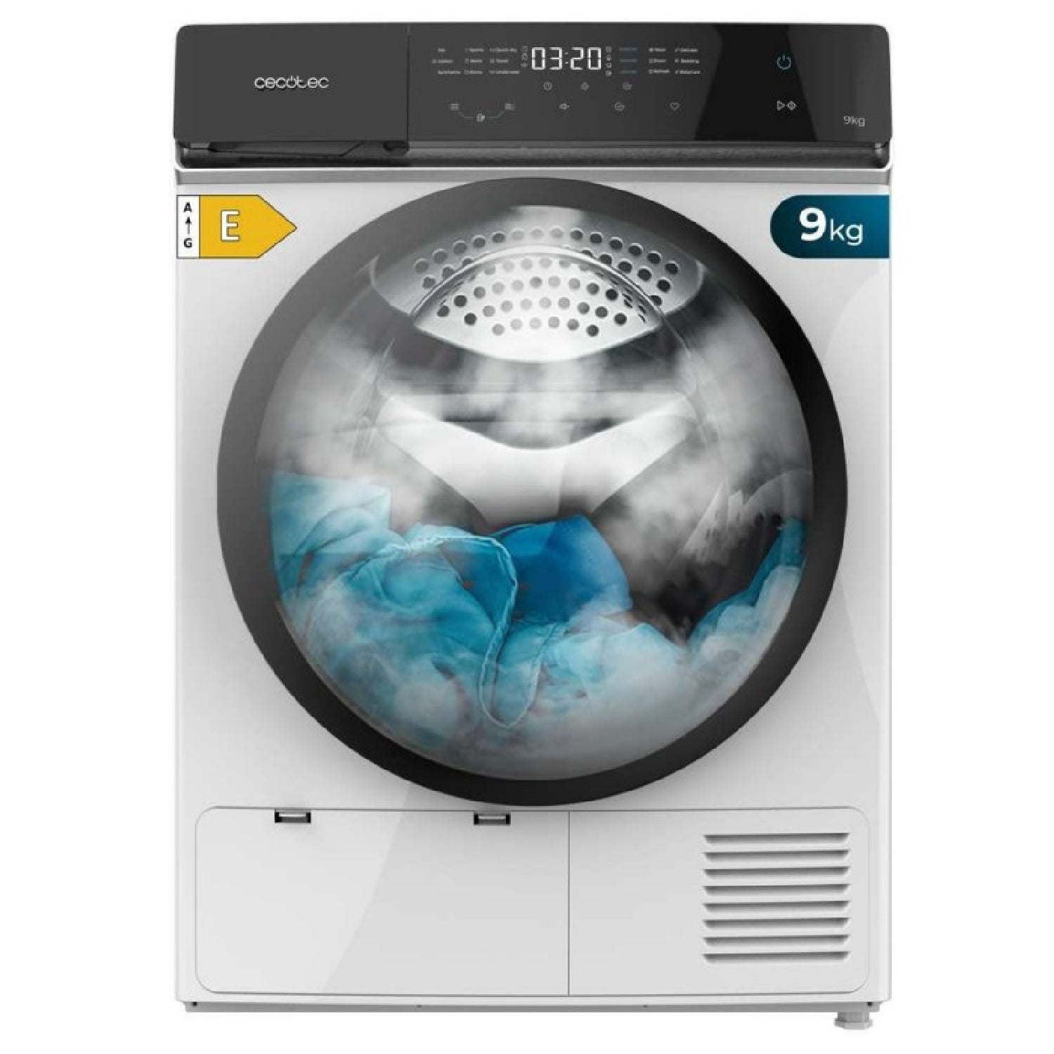 Cecotec Secadora De Ropa Bomba De Calor 9 Kg Bolero Dresscode Dry 9400, Clase Equivalente A++, 15 Programas - Imagen 2