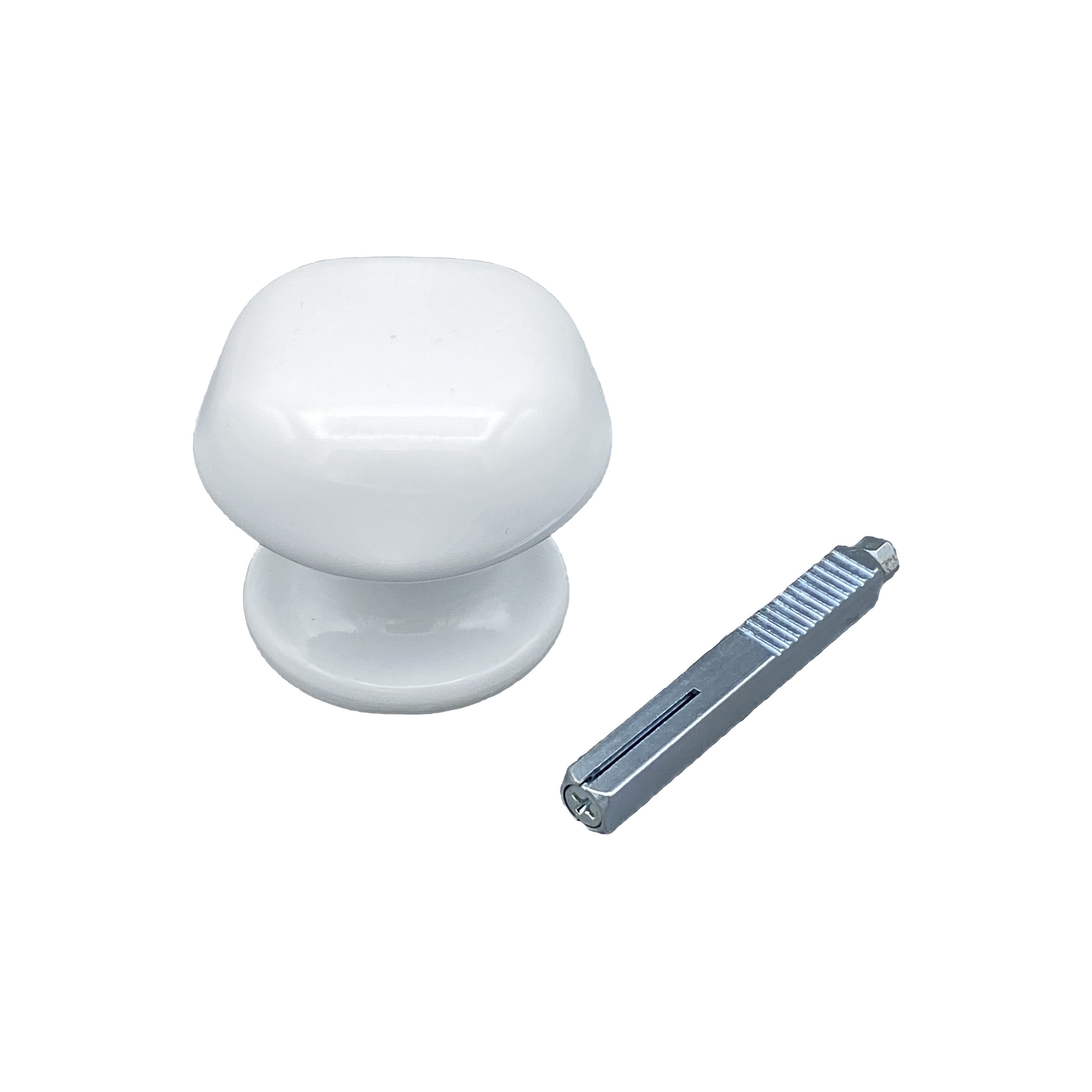 Poignée bouton De Porte, D:60 mm, Lot de 6 , En Aluminium. Finition ...