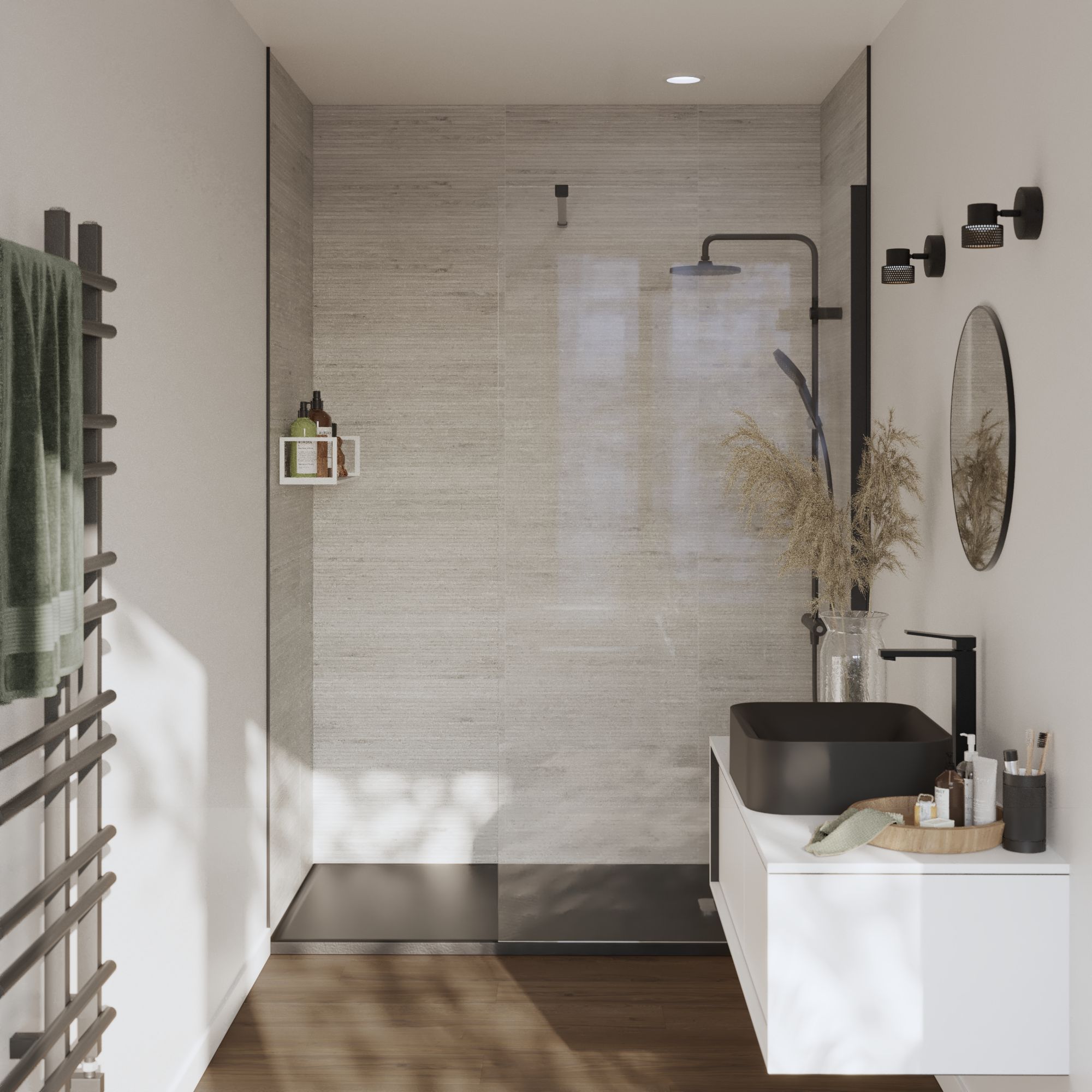 Lame PVC clipsable avec sous-couche intégrée intenso extreme ARTENS - TERAMO Effet bois foncé - 1,54 m²/ 7 Lames - 4