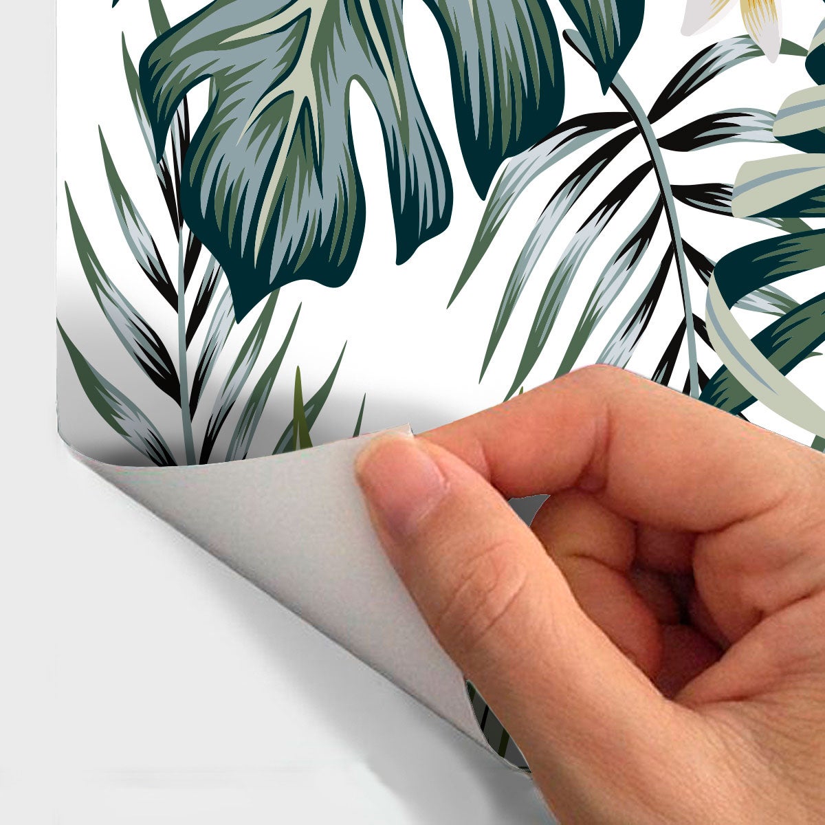 Adesivo carta da parati tropicale Porto Velho - Sticker adesivo - adesivi murali - 40x40cm - 4