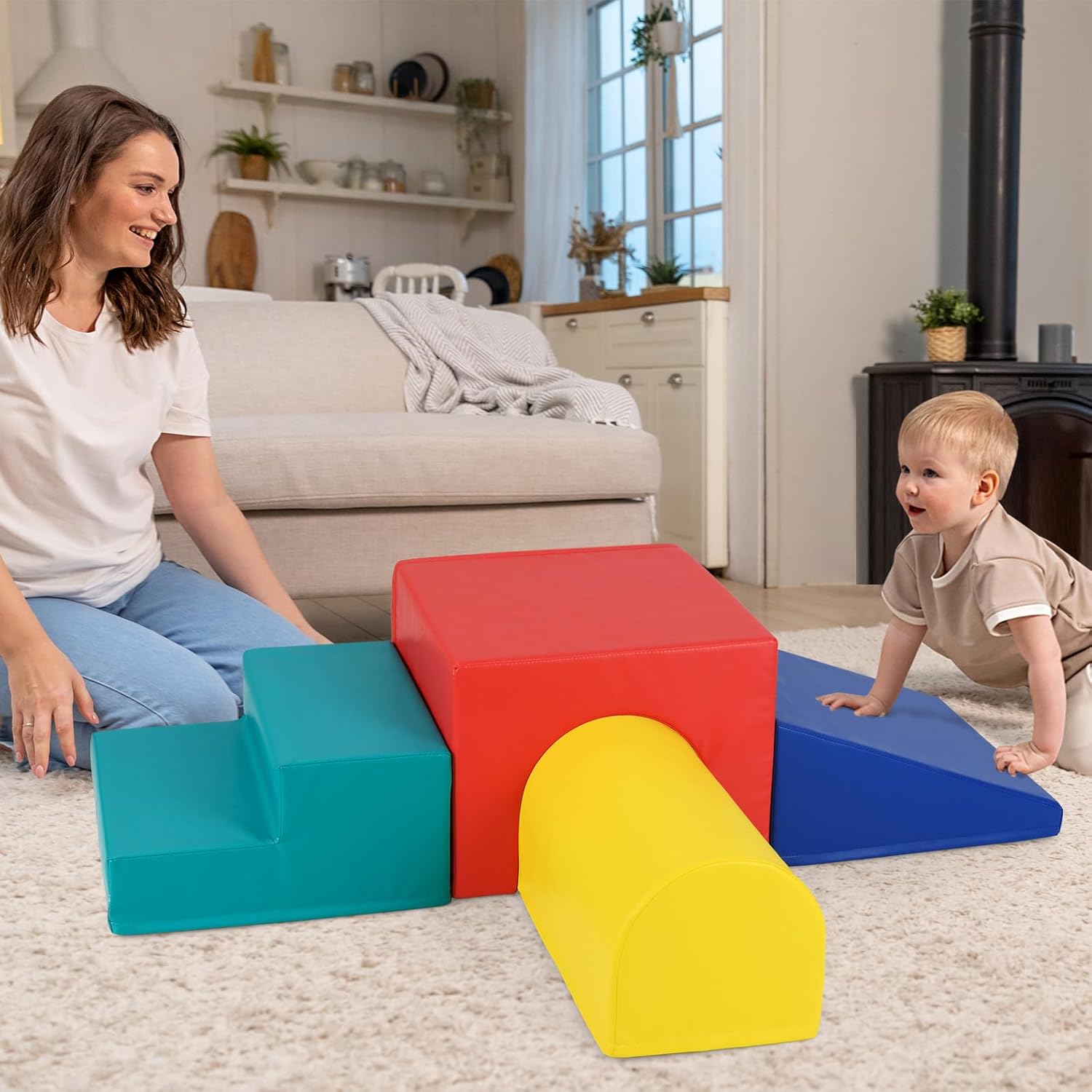 SEWACC 4 Blocchi Di Schiuma Per Scultura E Modellismo: 5x10x20 Cm, Bianchi, Per Progetti Artistici, Composizioni Floreali, Fai Da Te