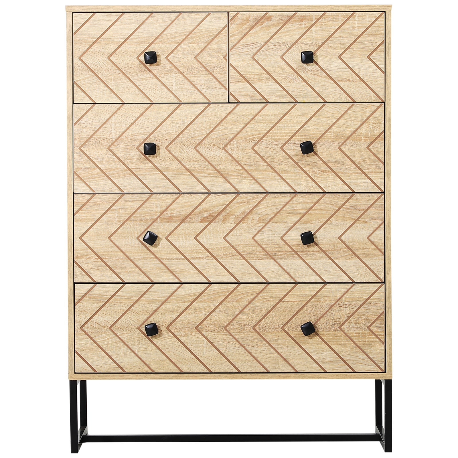 Armario auxiliar Homcom madera natural 80x39,5x110 cm - 5