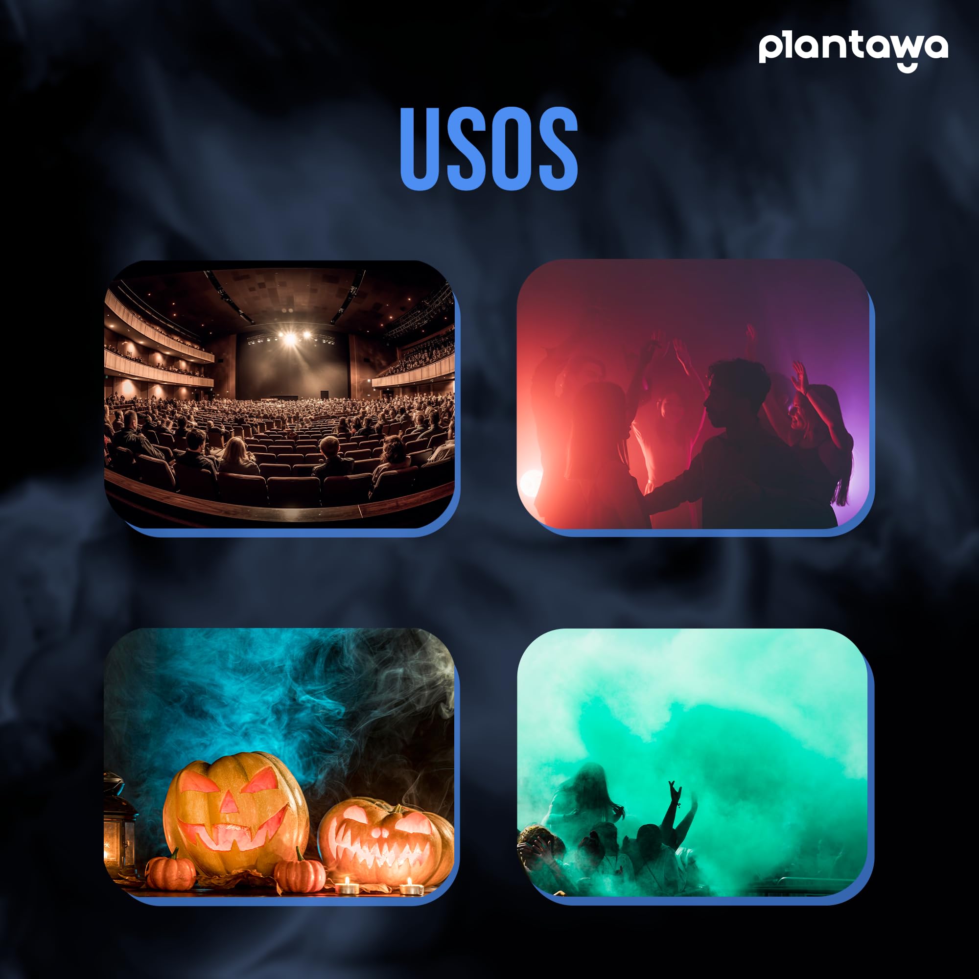 PLANTAWA Liquide pour Machine à Fumée 5 Litres : Densité Moyenne, Machine à Fumée Professionnelle ou Canon à Fumée - 4