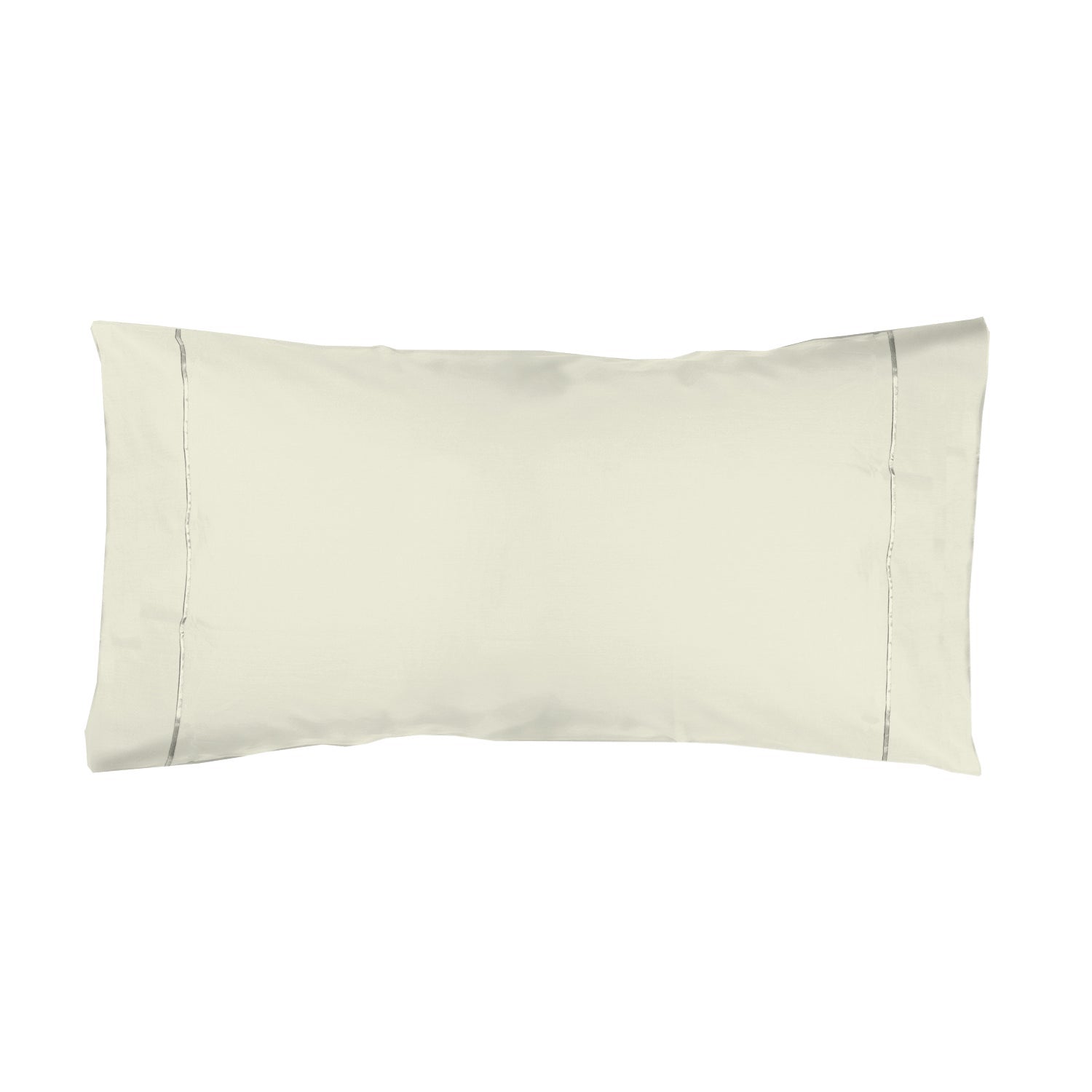 Funda almohada algodón percal de 200 hilos crudo - cama180 (45x110 /