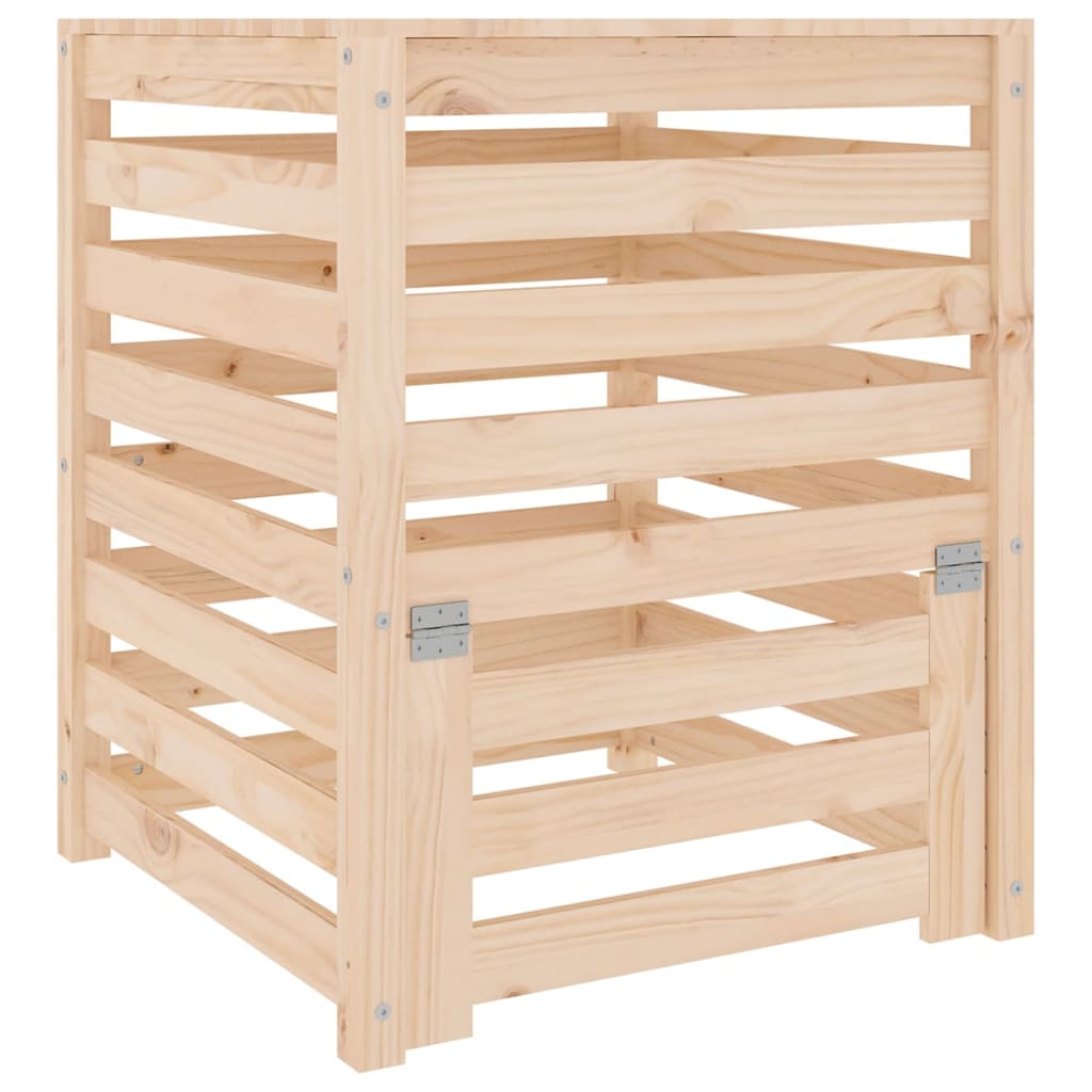 vidaXL Composteur 63,5x63,5x77,5 cm Bois massif de pin - 2