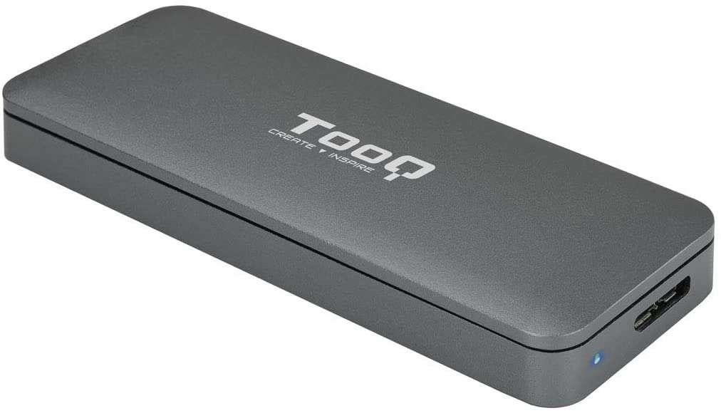 Tooq Gris Caja Externa Tqe-2281G Para Ssd M.2 Usb Tipo C - Imagen 4