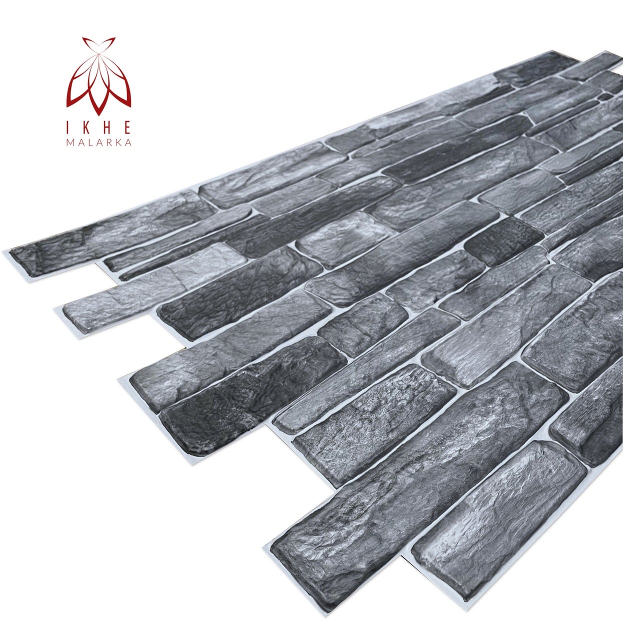 10 pièces / 4m² 3D PVC pierre aspect panneaux muraux revêtement mural panneaux de plafond PVC revêtement carreaux imitation CPVC01 - 5