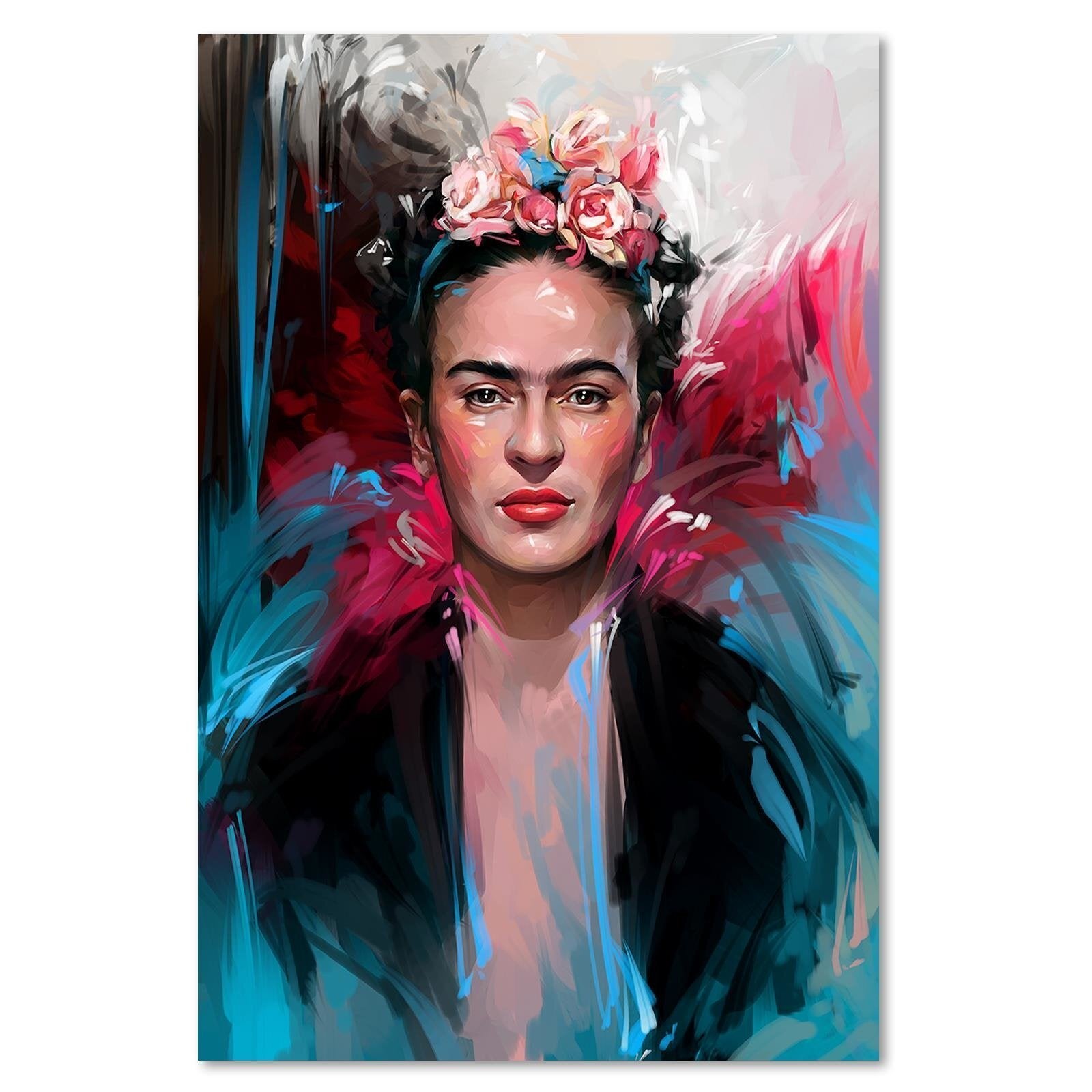 Tableau portrait de Frida Kahlo - 40 x 60 cm - 2