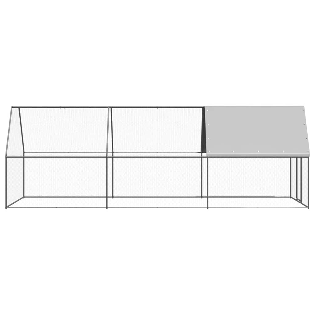 Poulailler d'extérieur 2x6x2 m Acier galvanisé vidaXL - 3