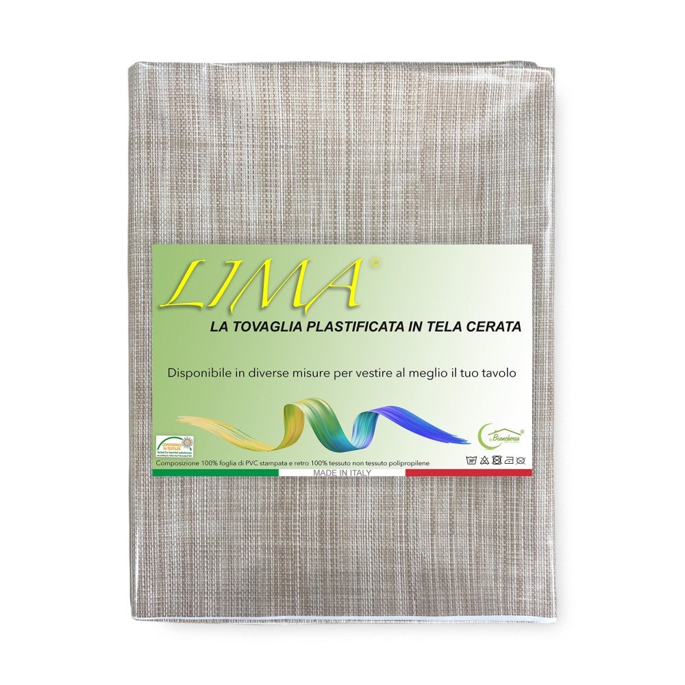 MANTEL LIMA © de lona encerada plastificada hidrófuga en PVC UNITED BEIGE fabricado en Italia - 6