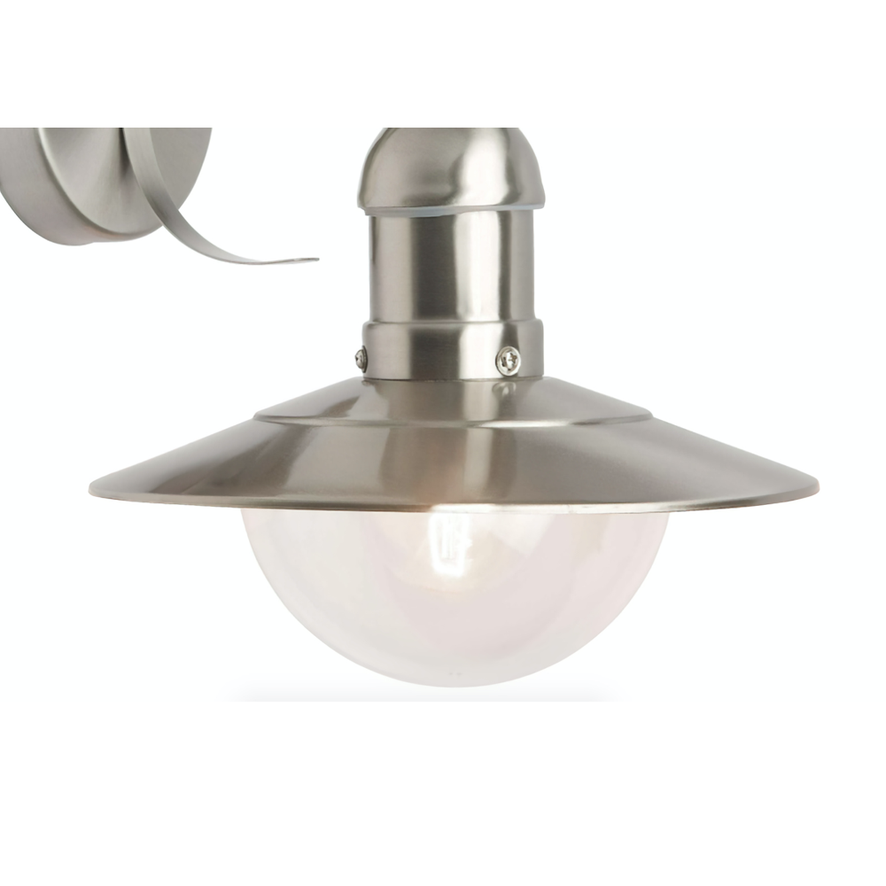 BRILLIANT Zewnętrzna lampa ścienna Jandy 2-płomienna góra/dół biała | 2x PAR51, GU10, 18W, odpowiednia do lamp reflektorowych (brak w zestawie) - 2