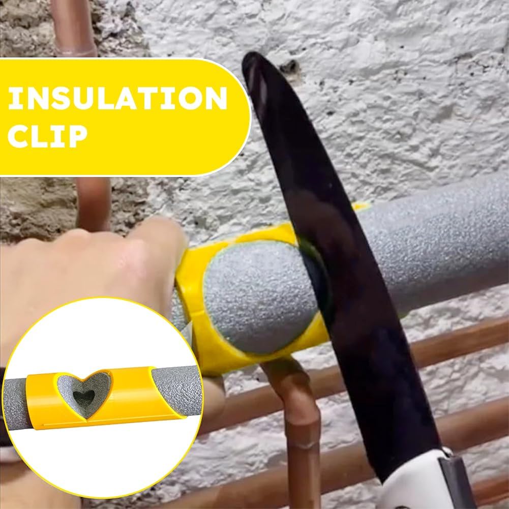 Lot de 3 outils de coupe d'isolation de tuyau, 15 mm, 22 mm, 28 mm, outil de précision pour tuyaux en mousse pour des angles de 45 degrés et isolation - 3