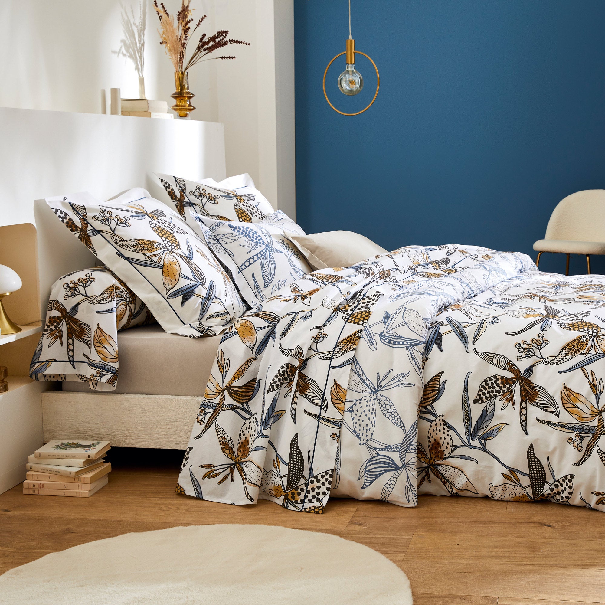 Taie d'oreiller 70x50 cm en coton PÉNÉLOPE beige Silice - 2