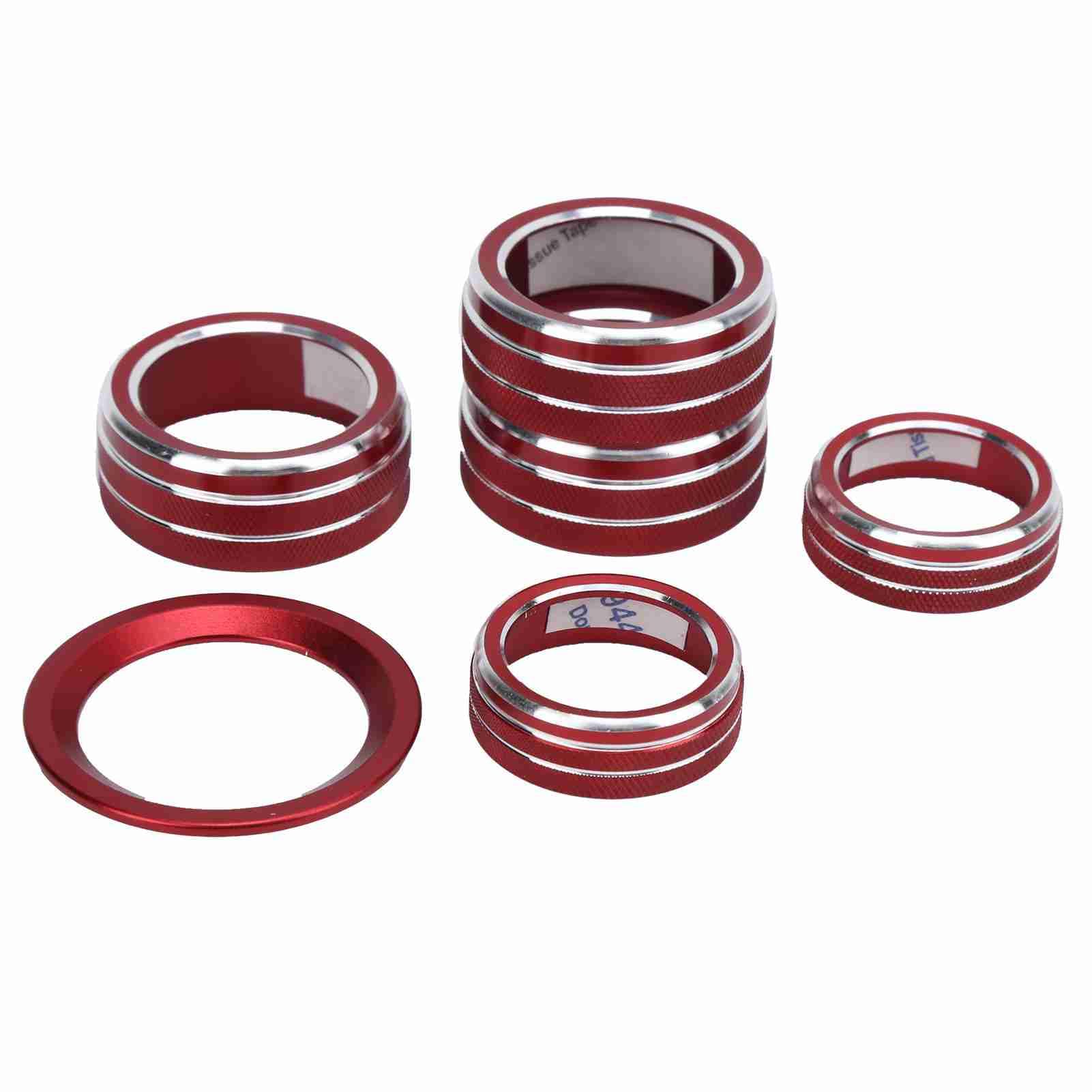 5 Pezzi Coperture Manopola A/C In Lega Di Alluminio Tono Argento Per Honda Accord 2018-2022 (Sedan Sport EX EX-L LX) - 6