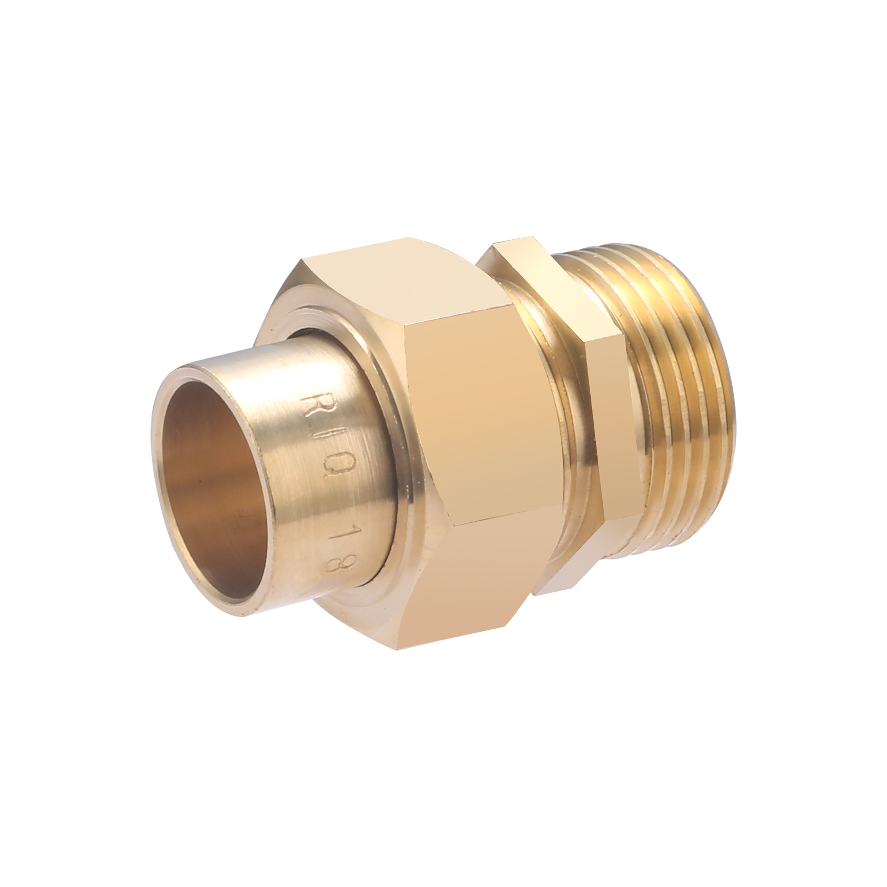 SKIR'CO Conector De Latón Niquelado 16 Mm X 3/4″ – Roscas Hembra, Para Agua Y Calefacción