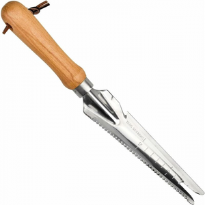 Attrezzo per diserbo da giardino, 4 denti, manico lungo, estirpatore di