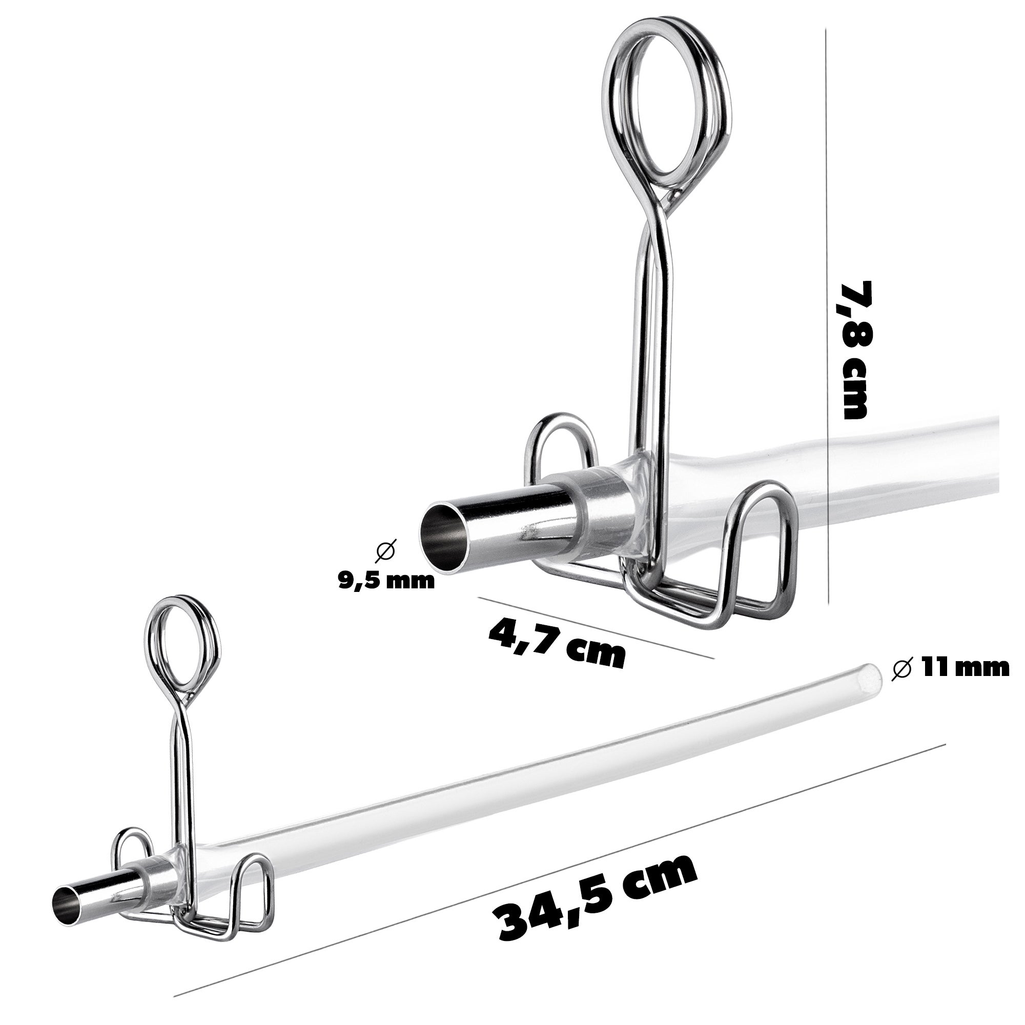 WĘŻYK DO SOKOWNIKA Z ZACISKIEM RURKA 34 cm WĄŻ PRZEWÓD 11 mm SILIKON - 2