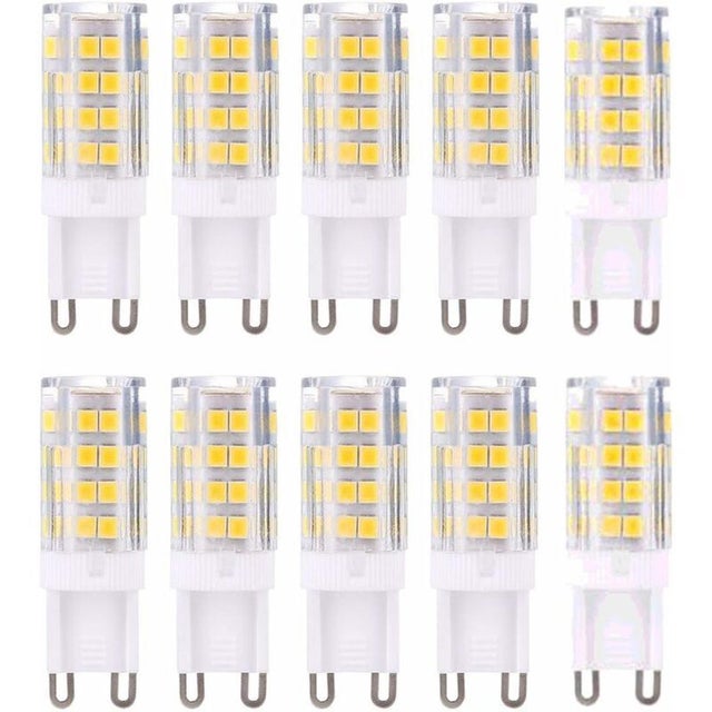 G9 LED Lampe Ampoules, Blanc Chaud 3000K 5W G9 LED Ampoule Lumiere équivalent aux ampoules halogènes de 40 W 420 lumens not dimmable, lot de 10