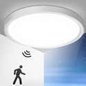 Plafonnier LED 24W Avec Détecteur De Mouvement Radar - Dimmable, Télécommande - 3000K-6000K - 30x30 Cm - Pour Couloir, Garage, Salle De Bain