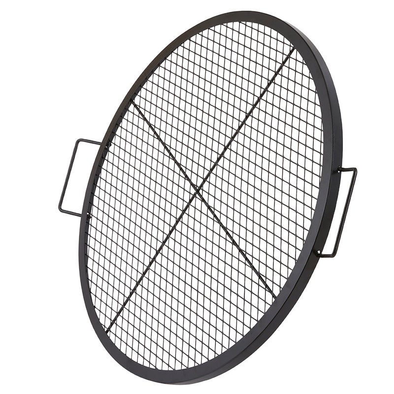 Hasaller Grille De Barbecue Ronde En Acier Inoxydable 40cm - Maille Robuste Pour Cuisson Parfaite Sur BBQ