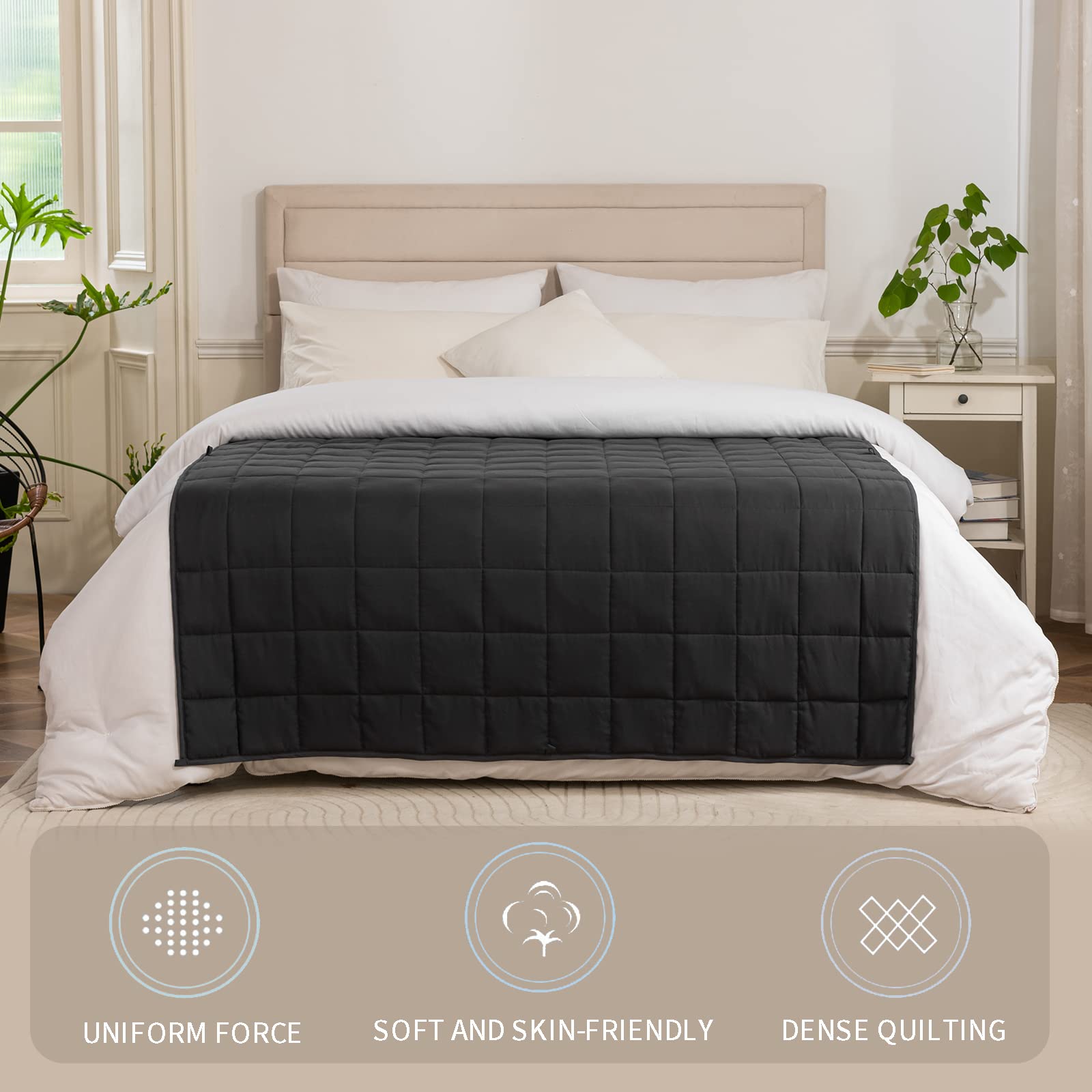 Coperta Peluche Nera 203x152 Cm – Morbidissima E Calda, Perfetta Per Divano, Viaggi E Coccole Con Il Gatto - 5