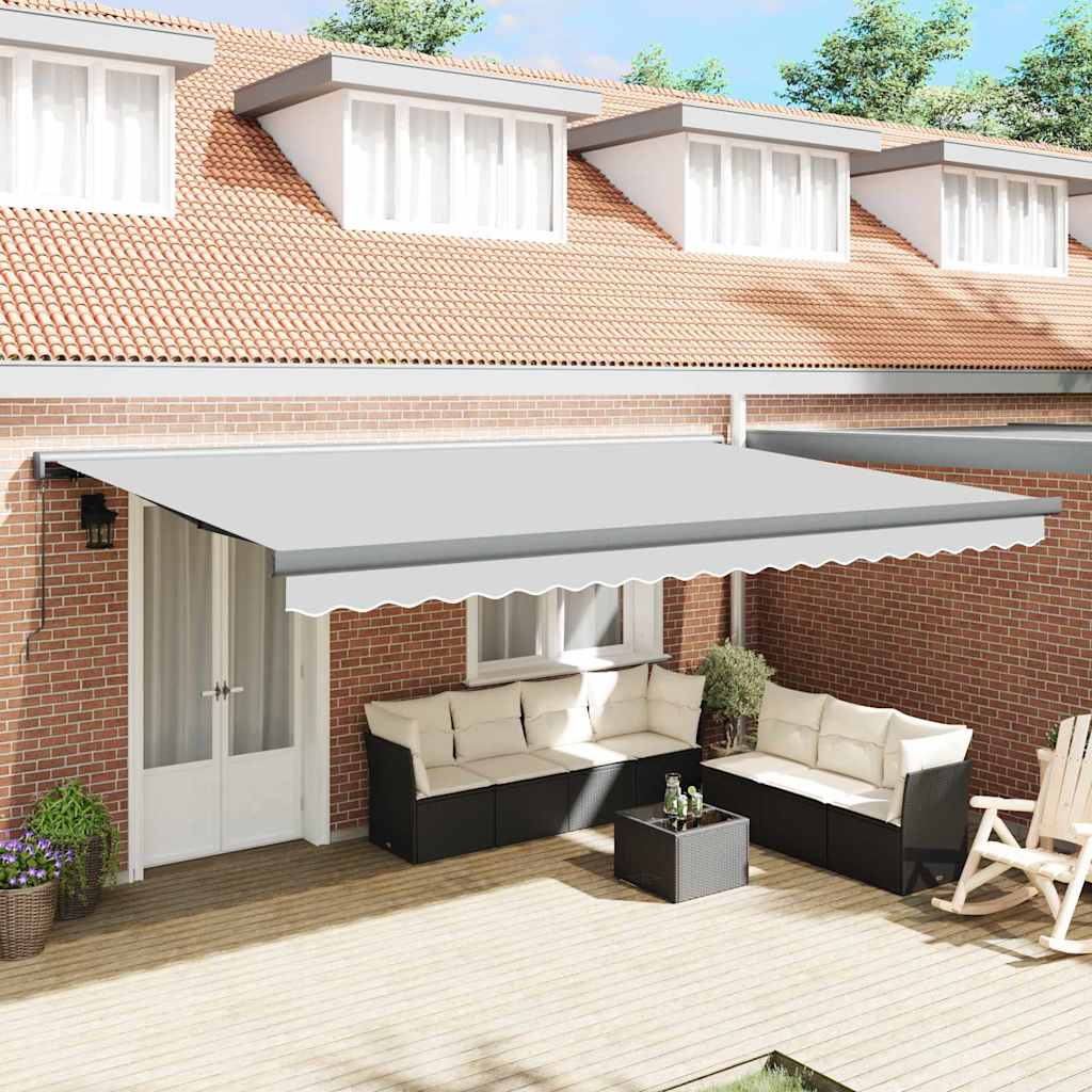 Markiza Antracyt 4,5 × 3 m Metal vidaXL