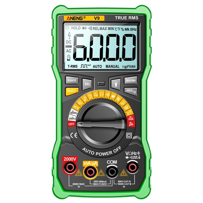 Multimetro Intelligente XF-41A – True RMS, 2000 Conteggi, NCV, Tensione CC/CA Fino A 600V, Resistenza, Diode Test - 2