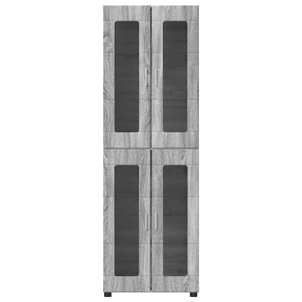 Armoire Haut de rangement - Armoire De Chambre avec étagère Gris Sonoma 60 x 35 x 182 cm - 6