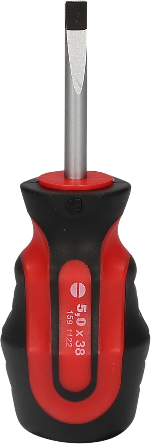 KS TOOLS Tournevis court ERGOTORQUEplus, fente, 5 mm - 2