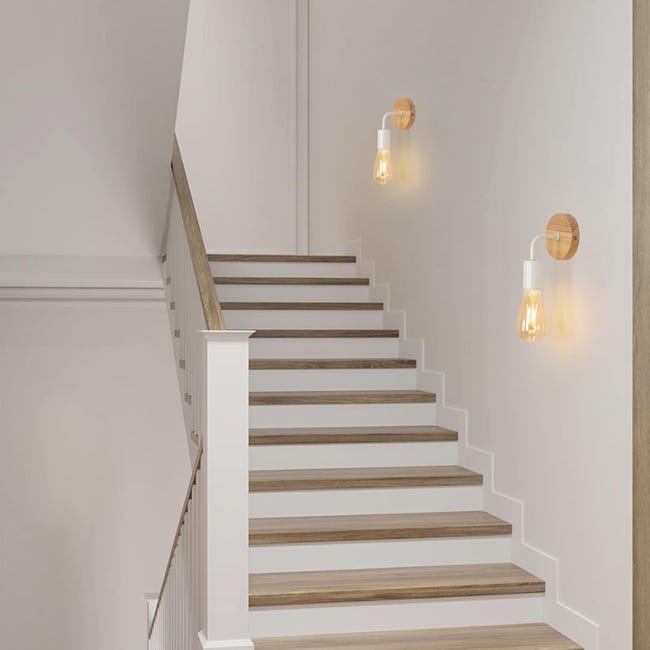 2 Applique Da Parete Vintage Comely - Lampade Regolabili E27 Design Gabbia - Foto 11