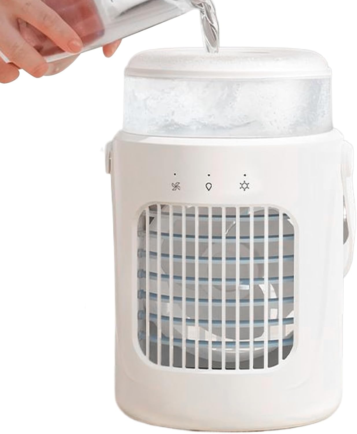 Mobilny klimatyzator wewnętrzny, klimatyzator biurowy | ładowalny, cichy z 3 prędkościami do pokoju kempingowego, samochodu, akademika