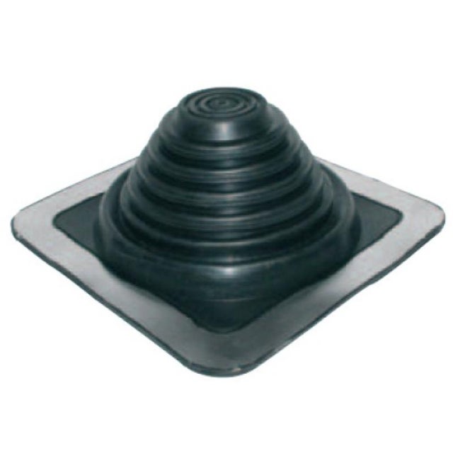 Sortie de toiture ronde universelle PIPÉCO, manchon en EPDM ajustable 70-177mm et embase aluminium ajustable