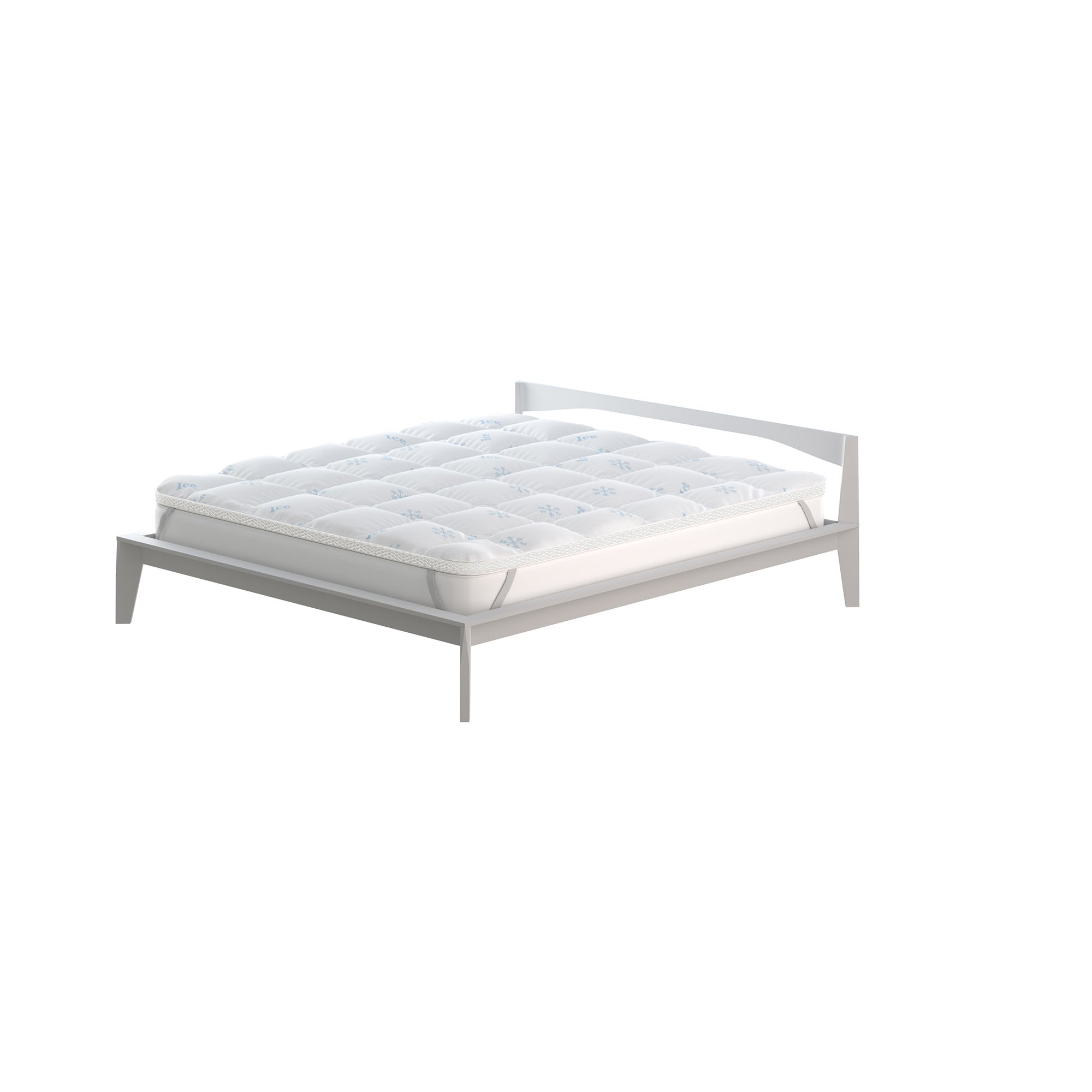 SUR-MATELAS ICE RÉFRIGÉRANT/CHAUFFANT AVEC ÉLASTIQUE, SOUFFLET 3 CM, 2 PLACES 160x195 cm - 3