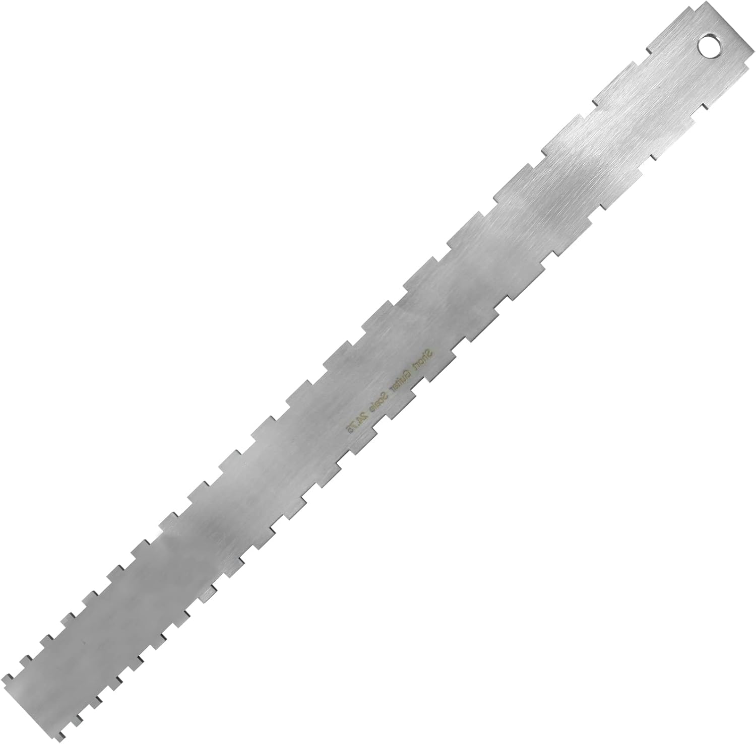 Outil De Luthier Règle Crantée Précision Pour Manche De Guitare Basse Électrique Folk - Aluminium
