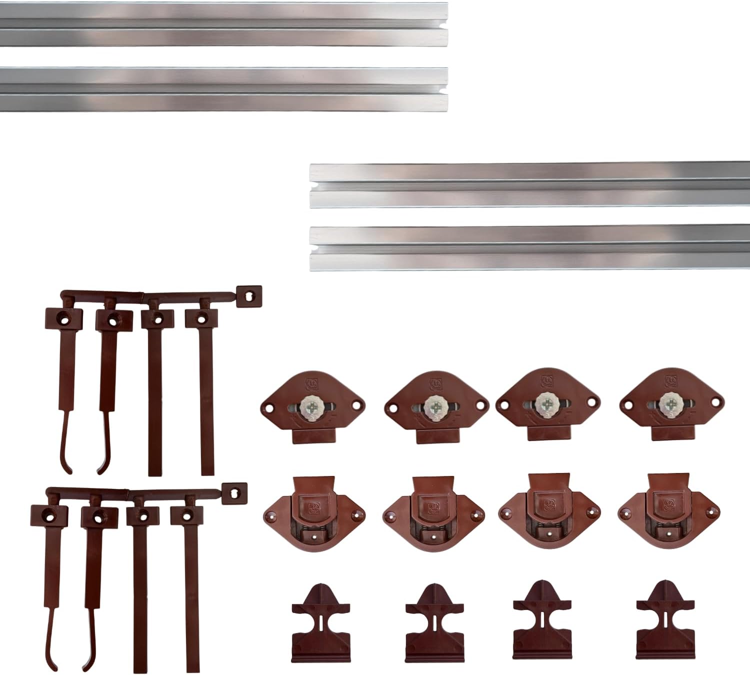 INDAUX Kit Ferrure JUNIOR-4 pour Armoires avec 2 Portes Coulissantes ...