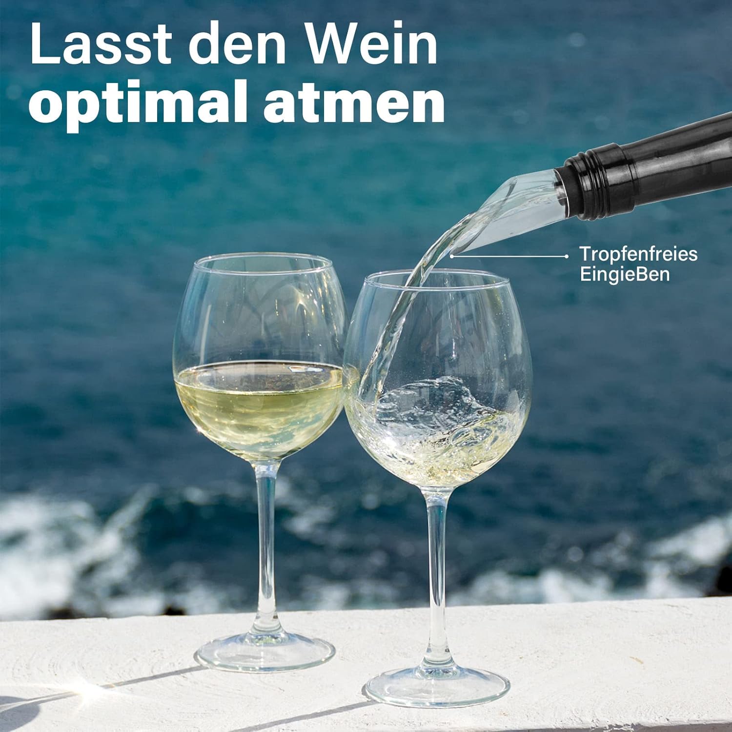 Rafraichisseur de Bouteille de Vin Bâton, Refroidisseur de Bouteille en Acier Inoxydable, kit d'accessoires pour vin blanc et vin rouge - 4