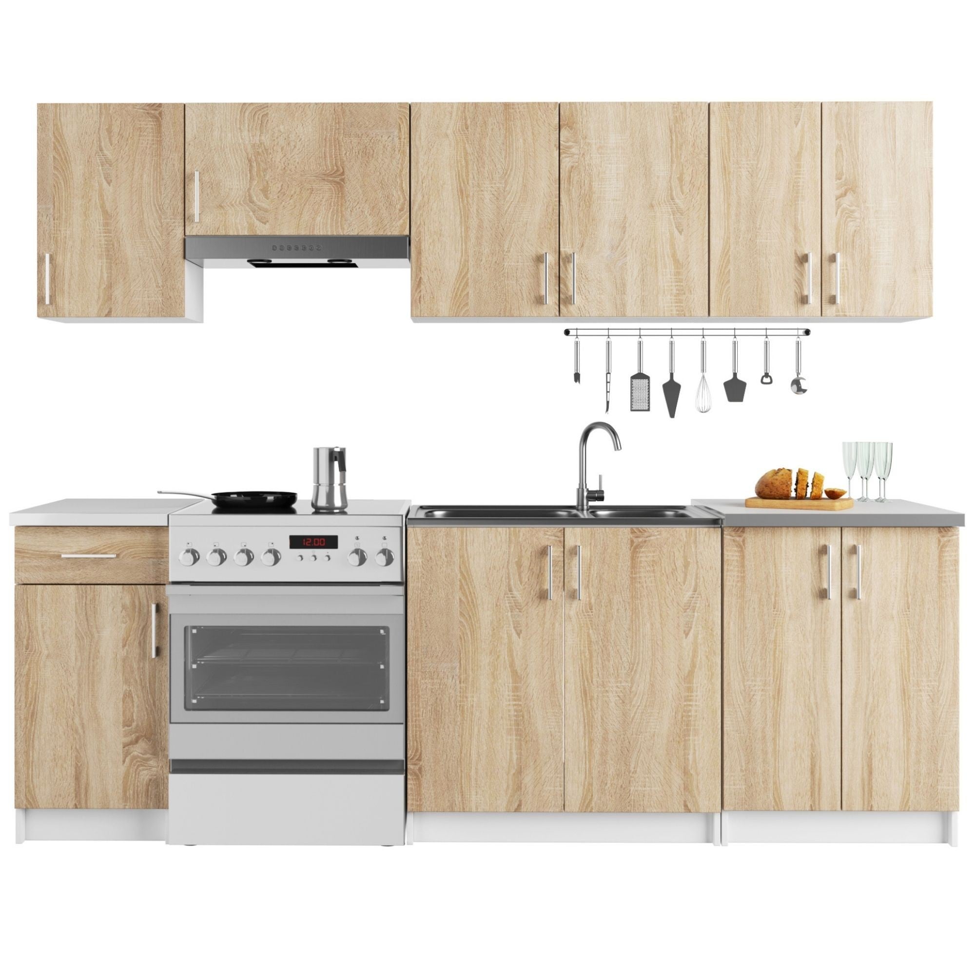 Plan de travail pour la cuisine AKORD S60 LIMA Blanc 60 cm 60x54x3,2 cm - 3