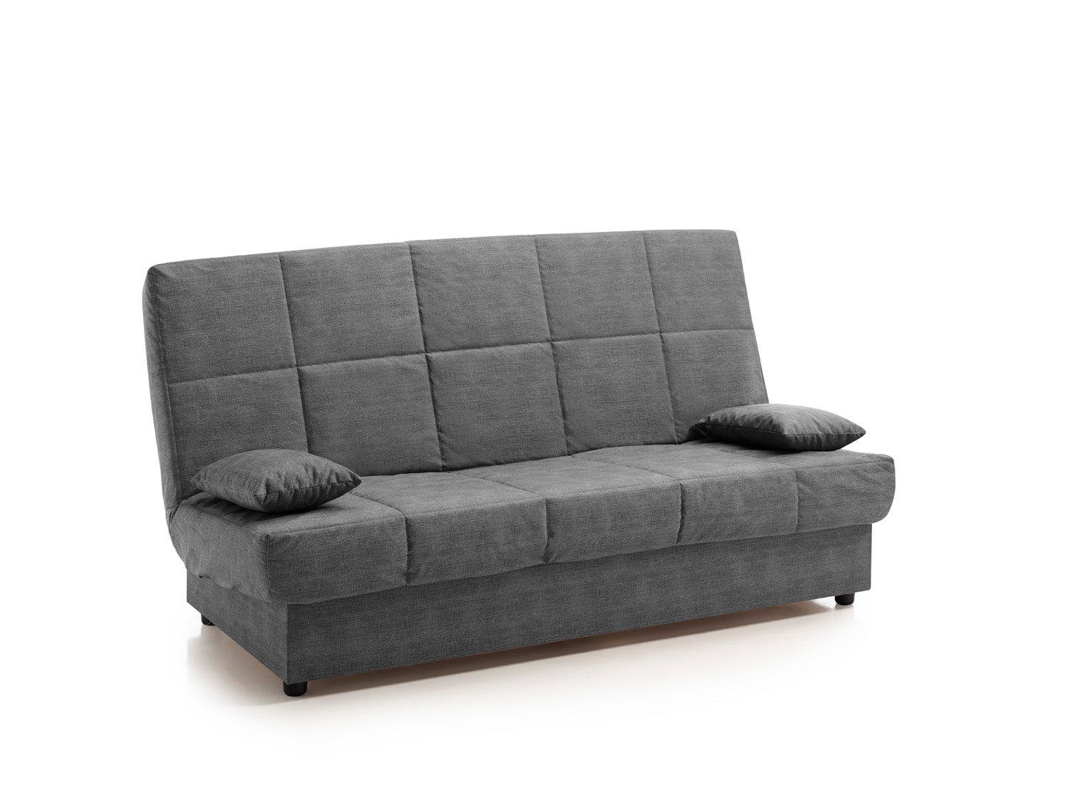 Sofa cama clic clac julieta 3 plazas color marengo. incluye 2 cojines