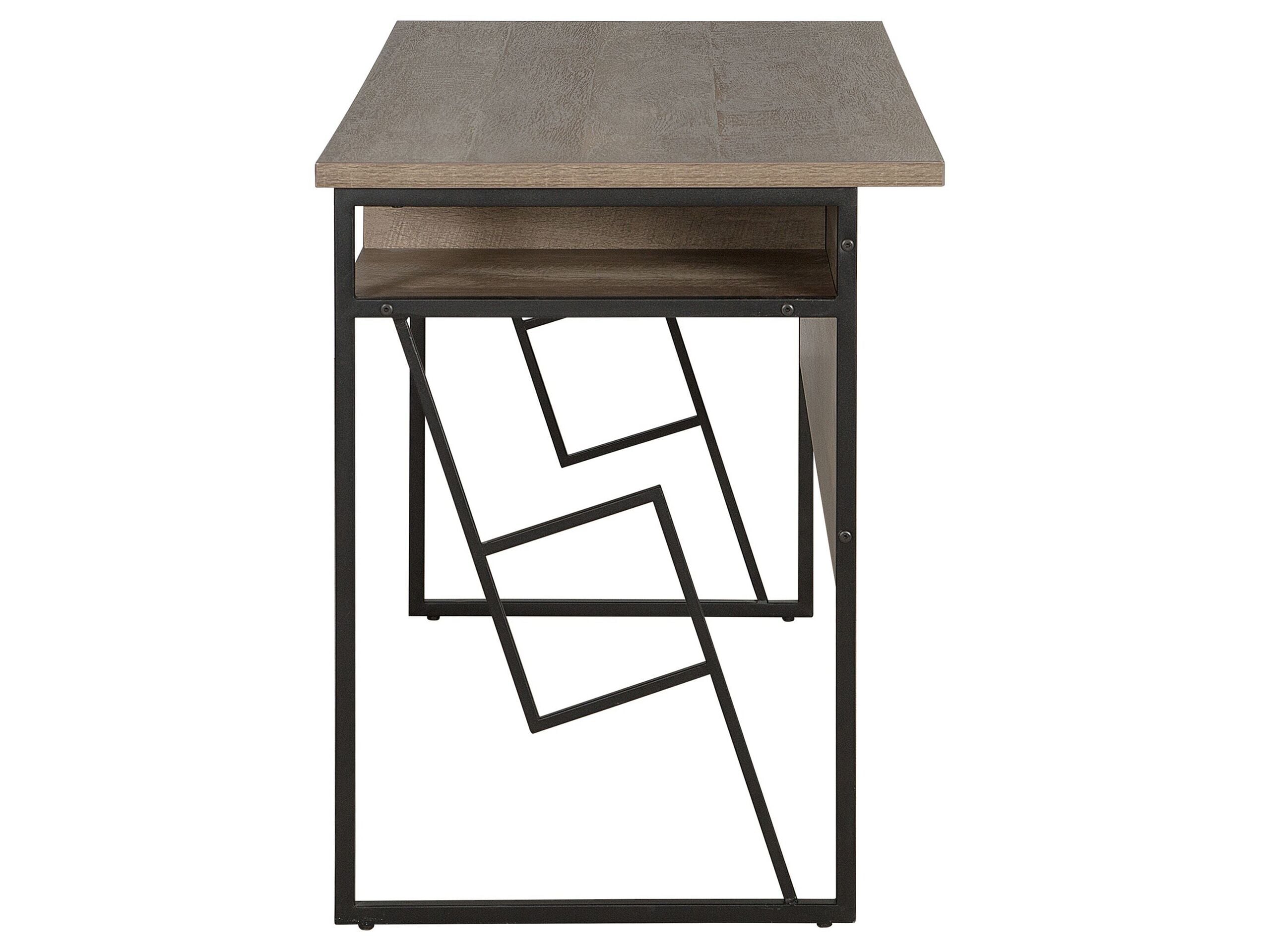 Table de bureau FORRES 120 cm 60 cm Marron/noir - 5