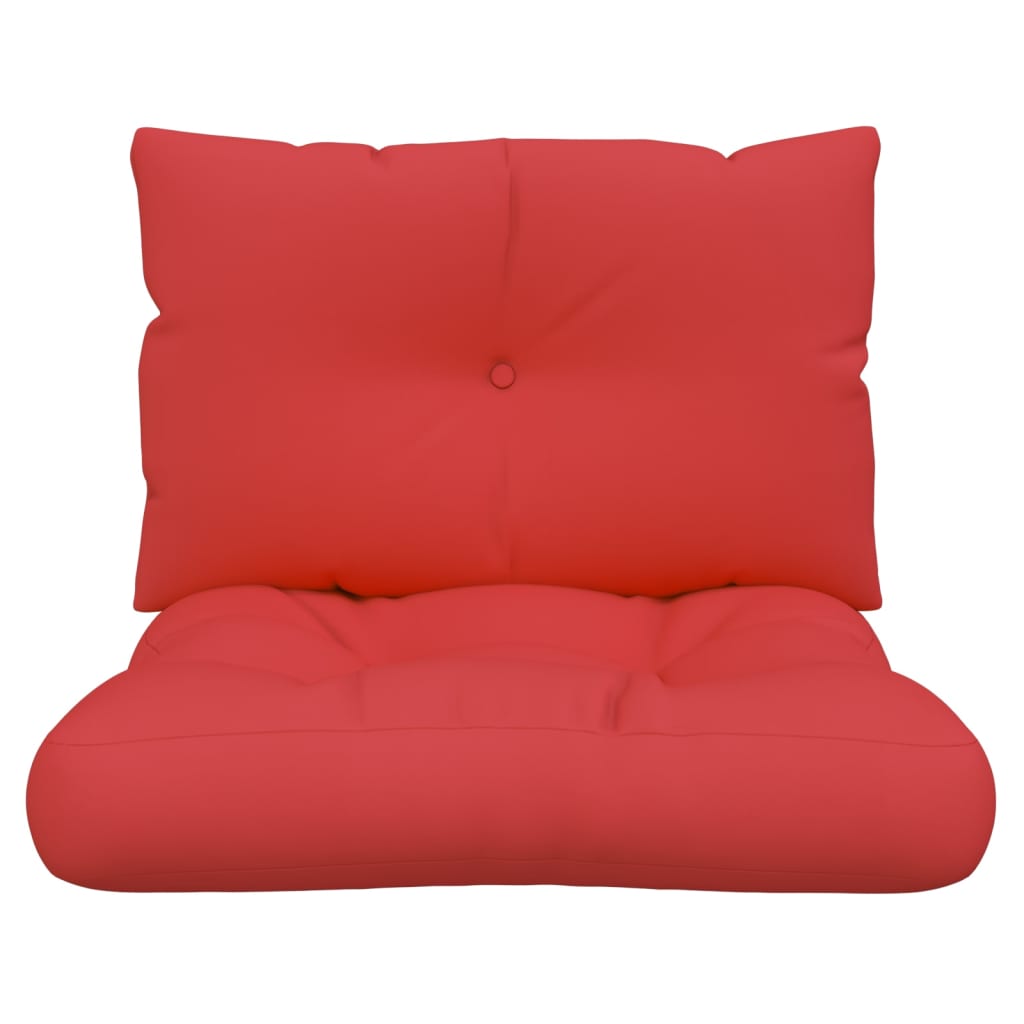 Maison Exclusive - Cojines para palets 2 unidades tela rojo - 5